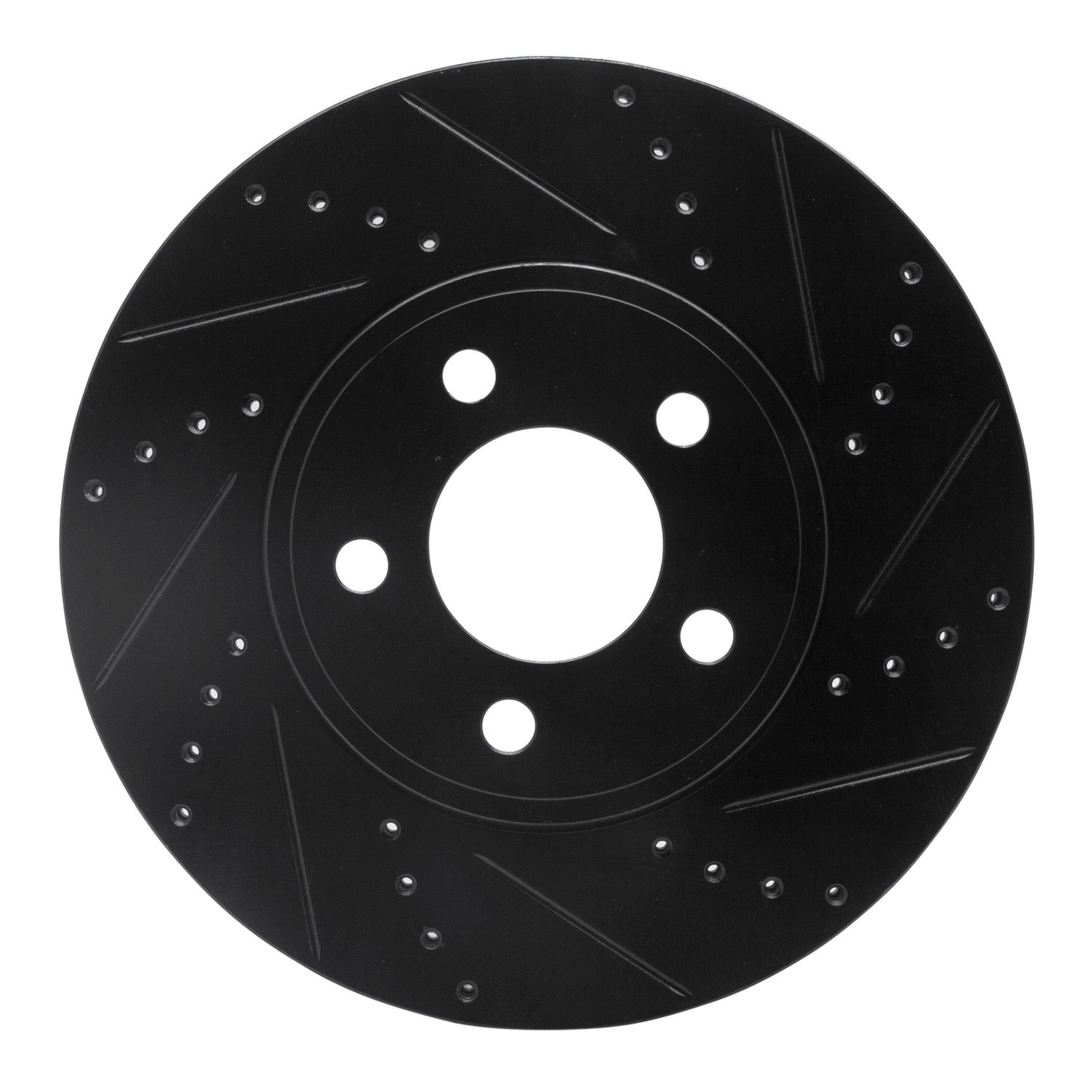 DYN 633-56019R DFC Brake Rotor - Drilled and Slotted - Black - Image 3
