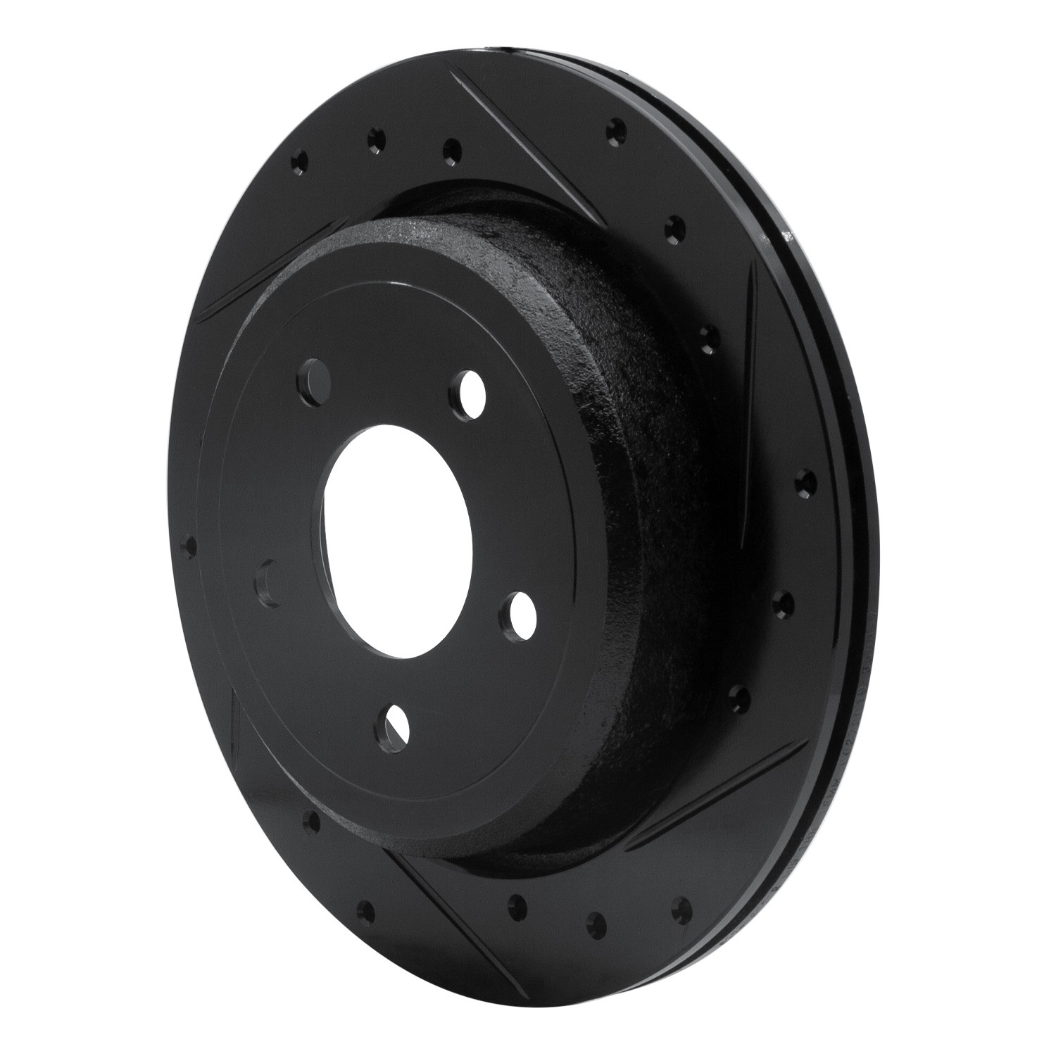 DYN 633-56020R DFC Brake Rotor - Drilled and Slotted - Black