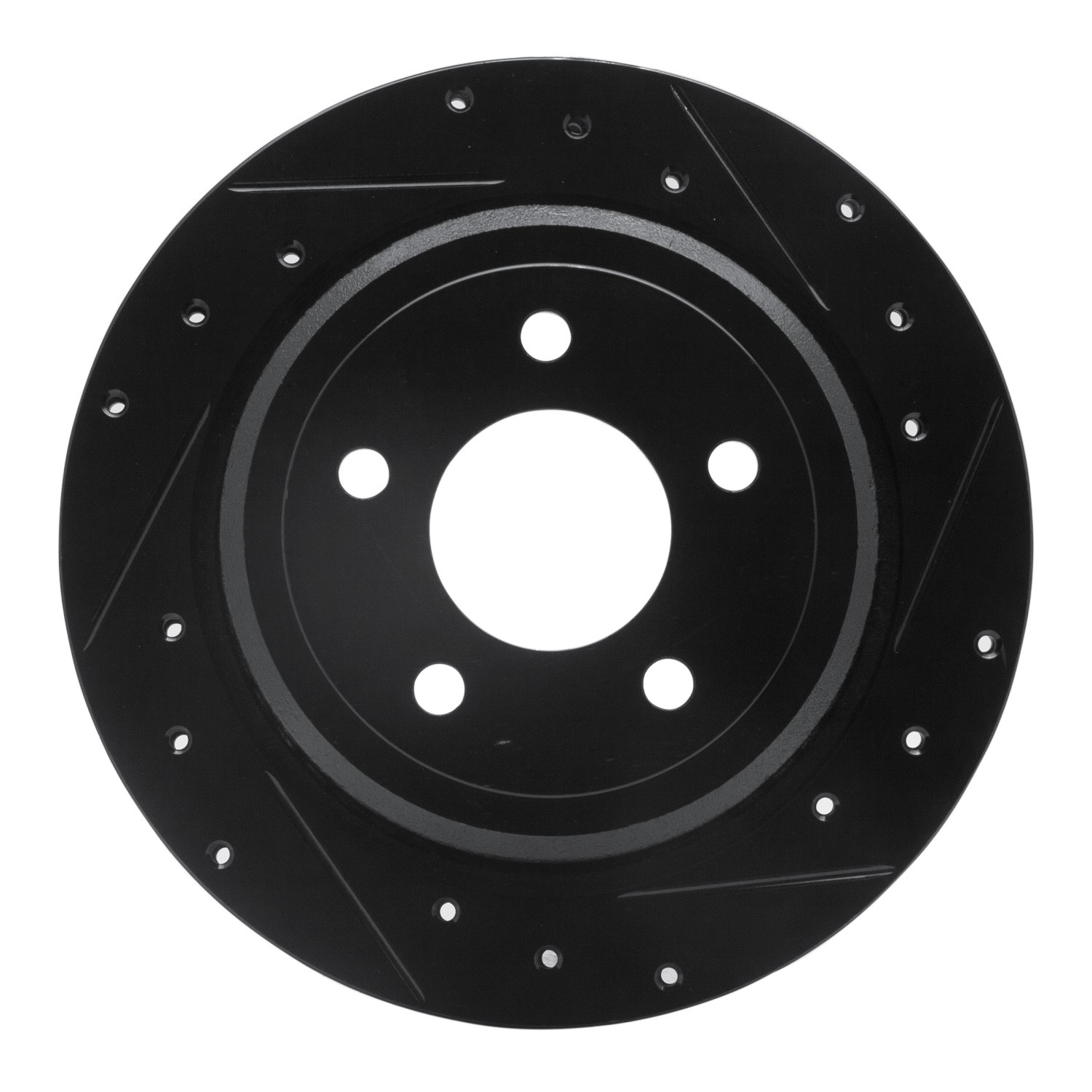 DYN 633-56020R DFC Brake Rotor - Drilled and Slotted - Black - Image 3