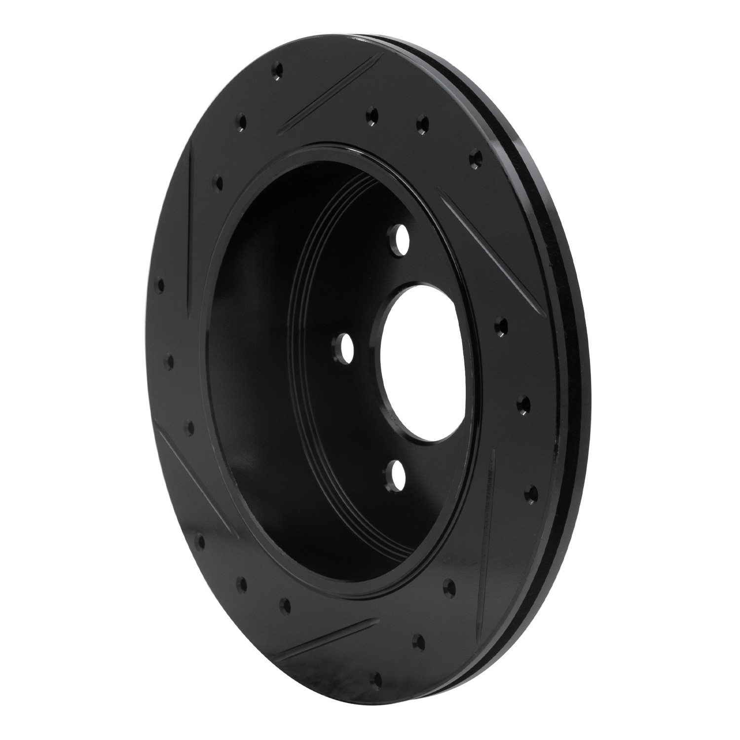 DYN 633-56020R DFC Brake Rotor - Drilled and Slotted - Black - Image 5