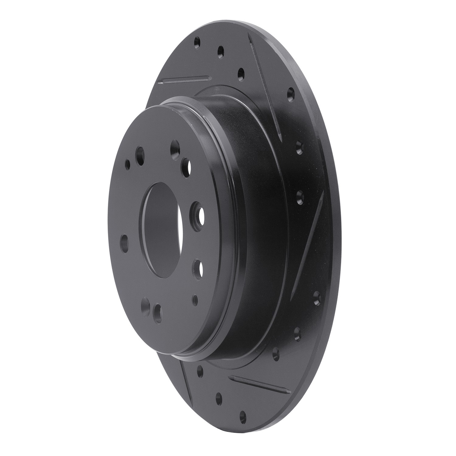 DYN 633-58019R DFC Brake Rotor - Drilled and Slotted - Black