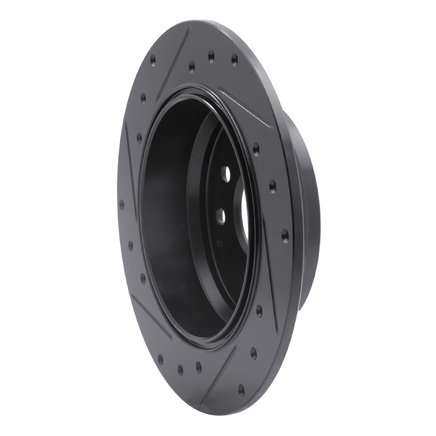 DYN 633-58019R DFC Brake Rotor - Drilled and Slotted - Black - Image 5