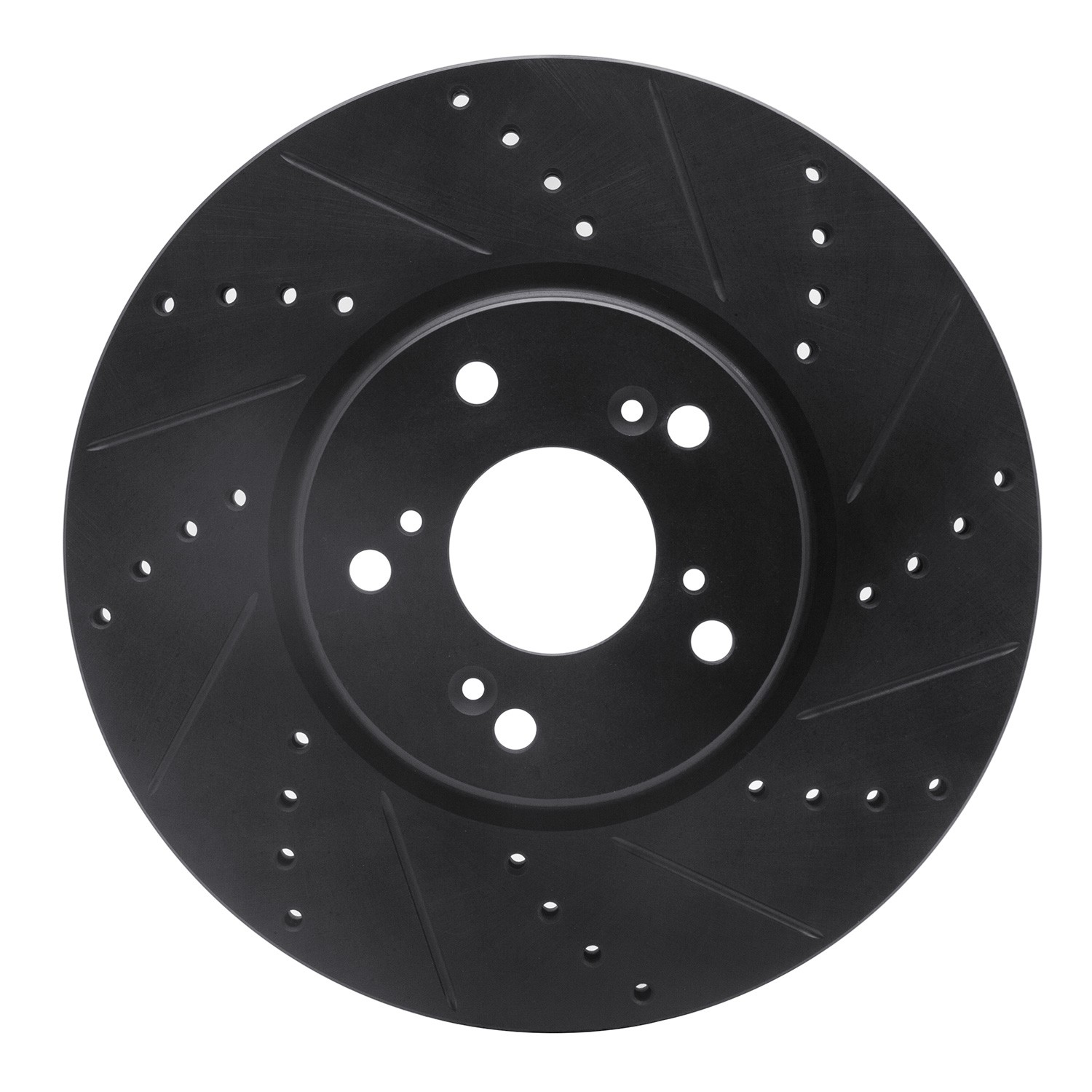 DYN 633-58020R DFC Brake Rotor - Drilled and Slotted - Black - Image 3
