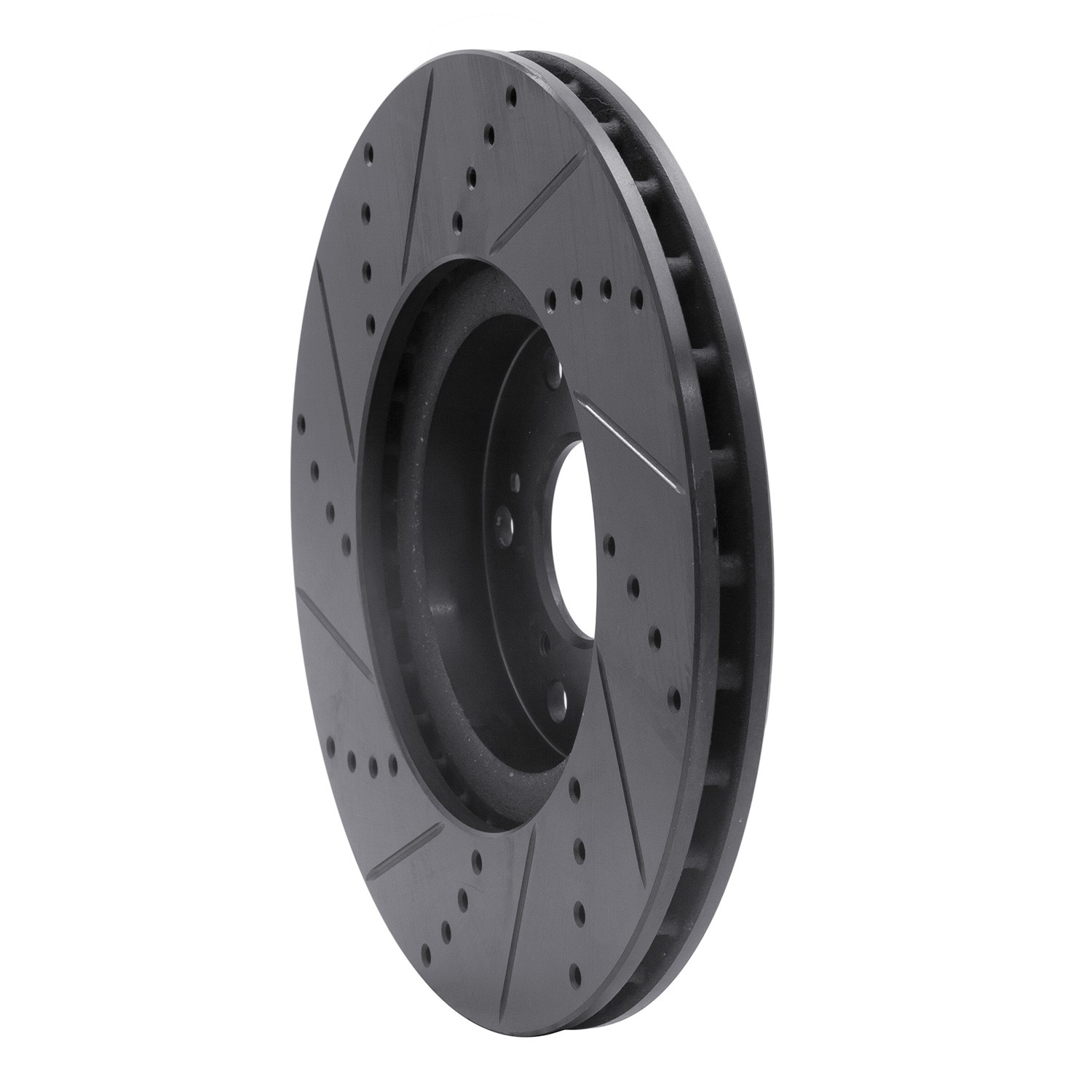 DYN 633-58020R DFC Brake Rotor - Drilled and Slotted - Black - Image 5