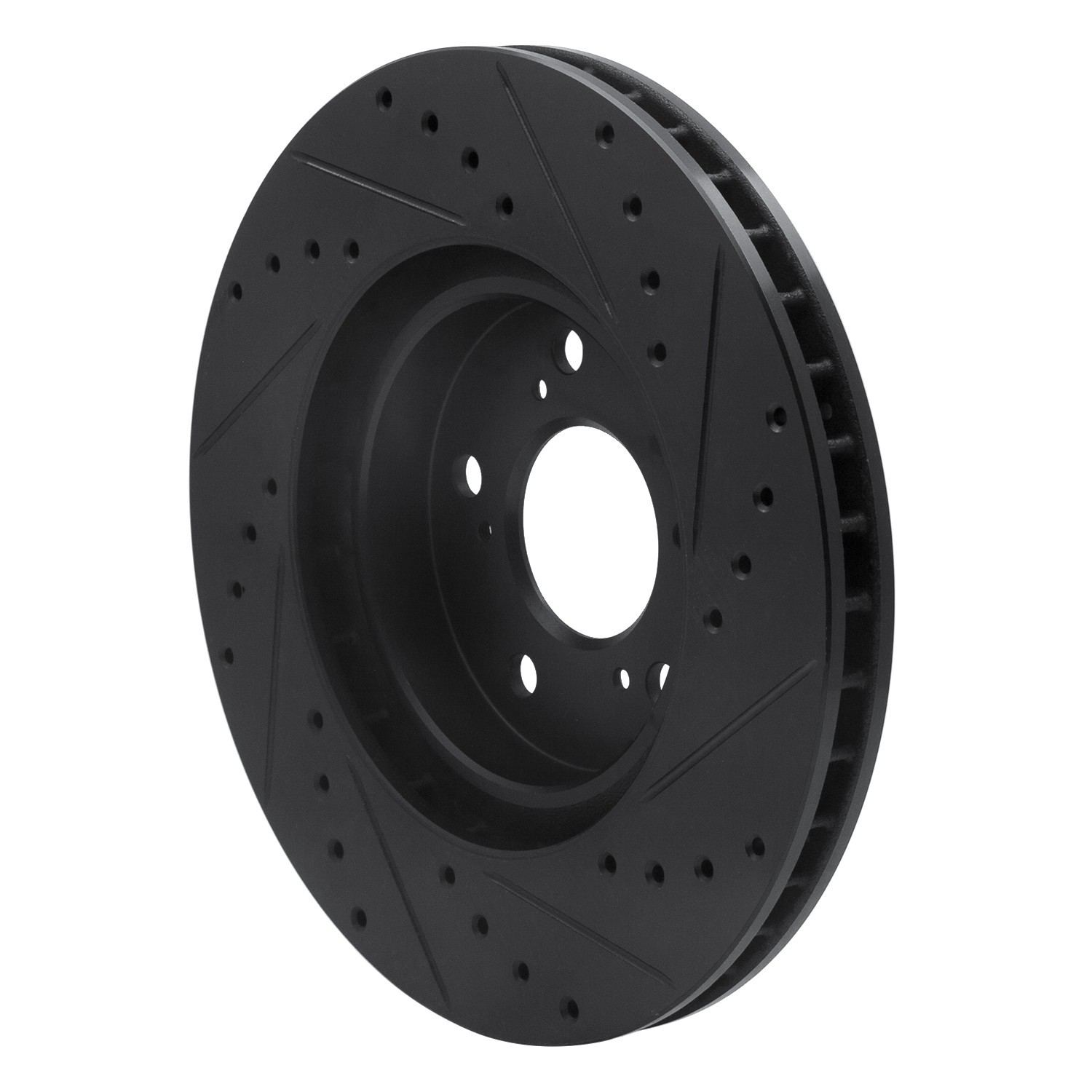 DYN 633-58021L DFC Brake Rotor - Drilled and Slotted - Black - Image 5