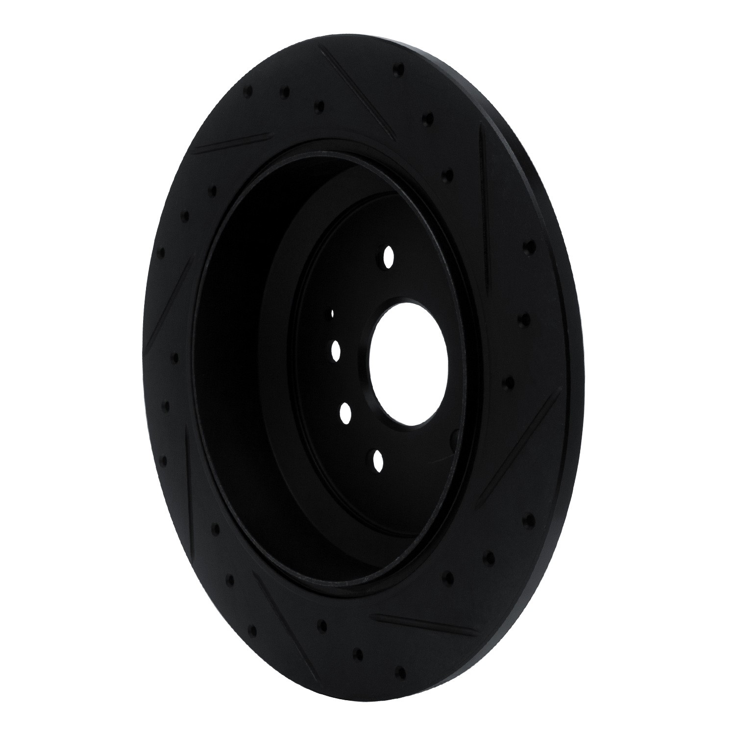 DYN 633-58028L DFC Brake Rotor - Drilled and Slotted - Black - Image 5