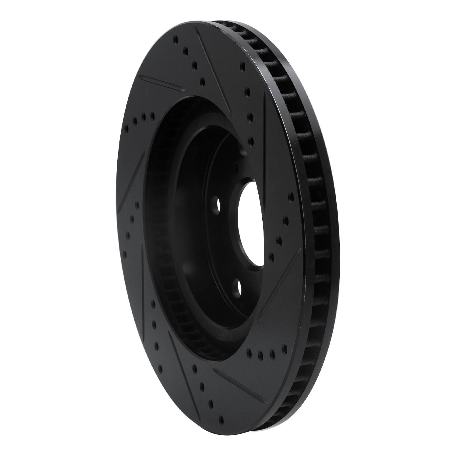 DYN 633-58035L DFC Brake Rotor - Drilled and Slotted - Black - Image 5