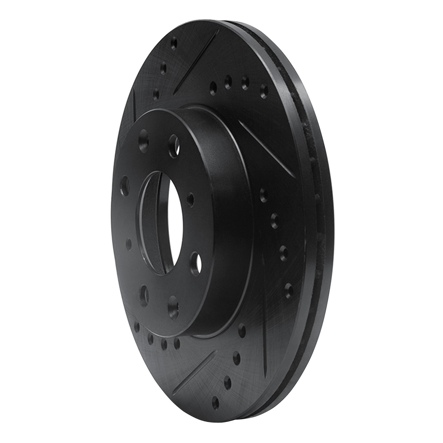 DYN 633-59012L DFC Brake Rotor - Drilled and Slotted - Black