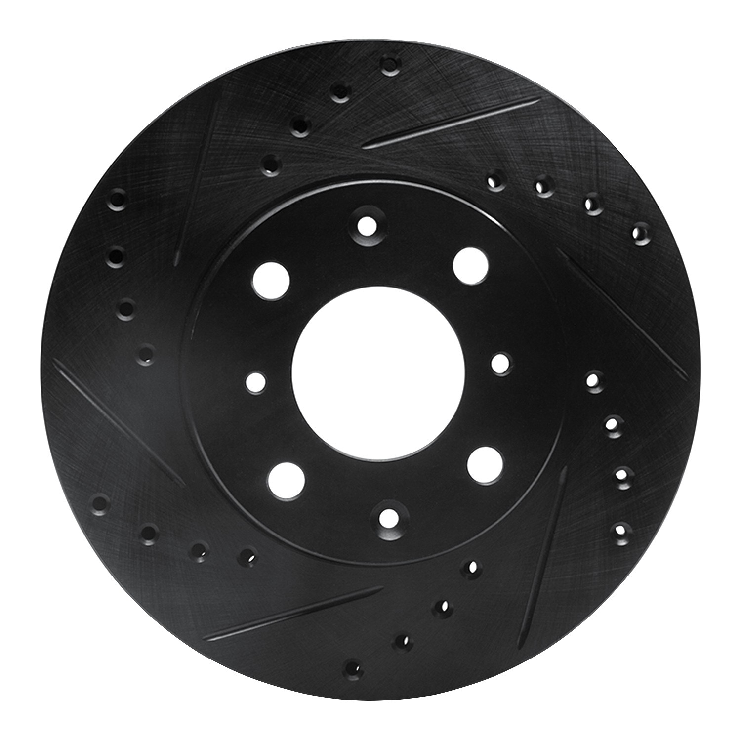 DYN 633-59012L DFC Brake Rotor - Drilled and Slotted - Black - Image 3
