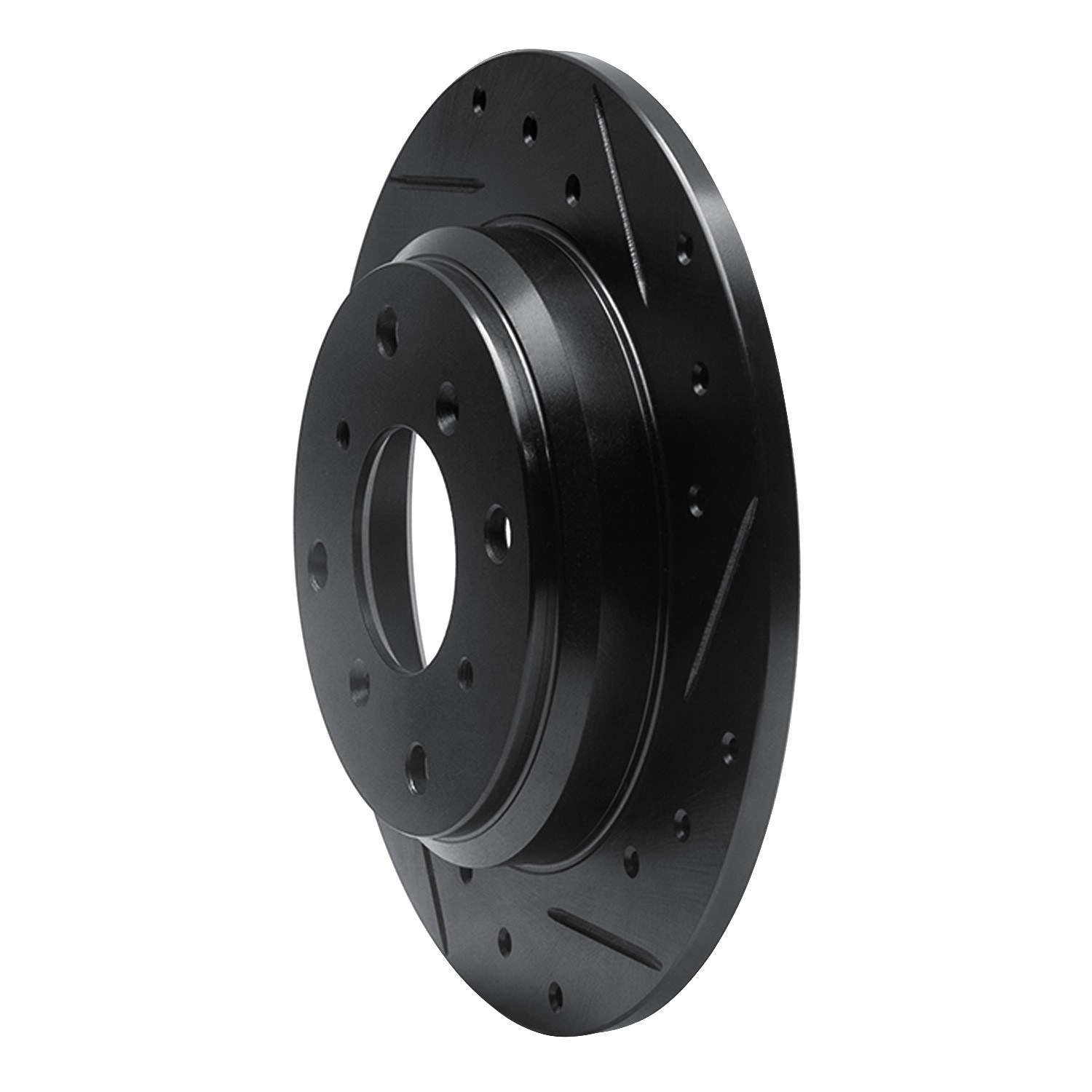 DYN 633-59013R DFC Brake Rotor - Drilled and Slotted - Black
