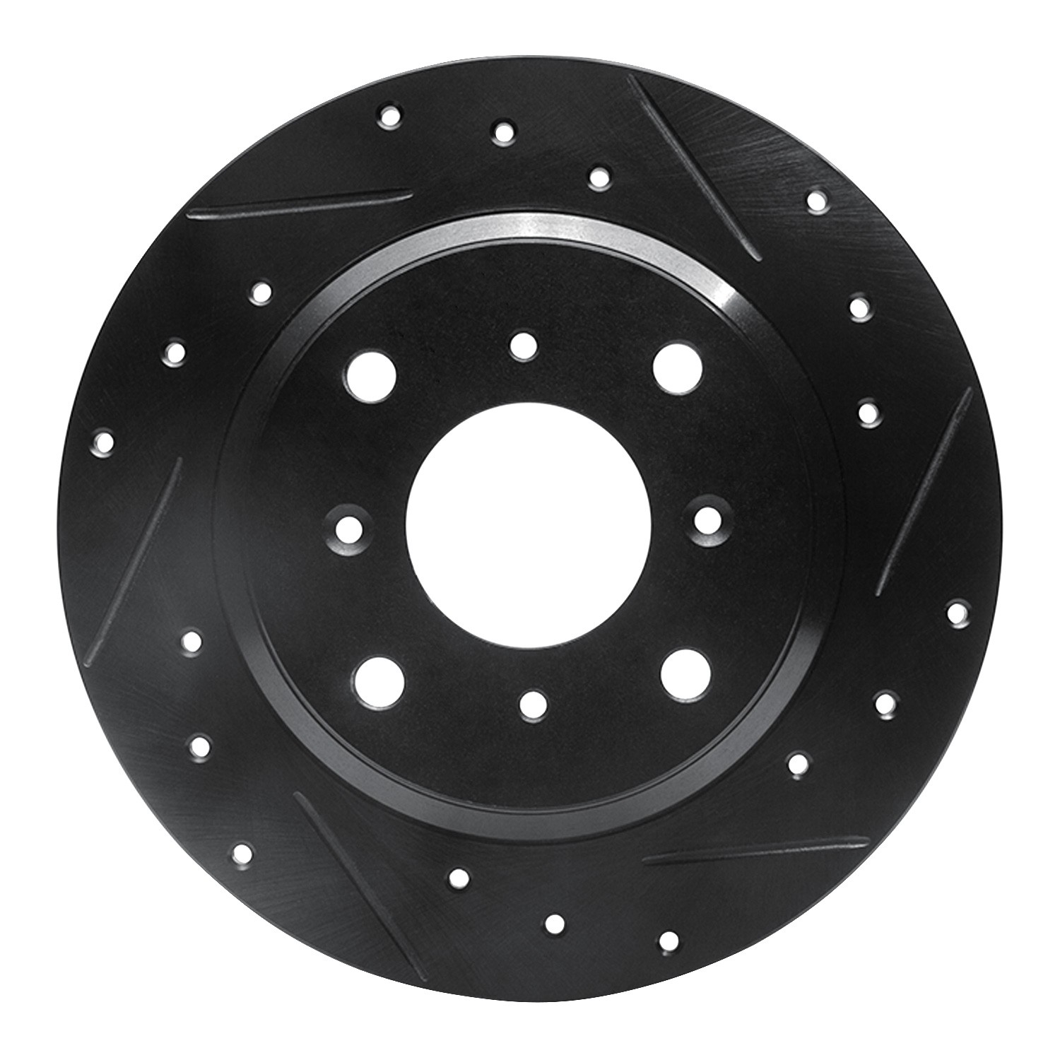 DYN 633-59013R DFC Brake Rotor - Drilled and Slotted - Black - Image 3
