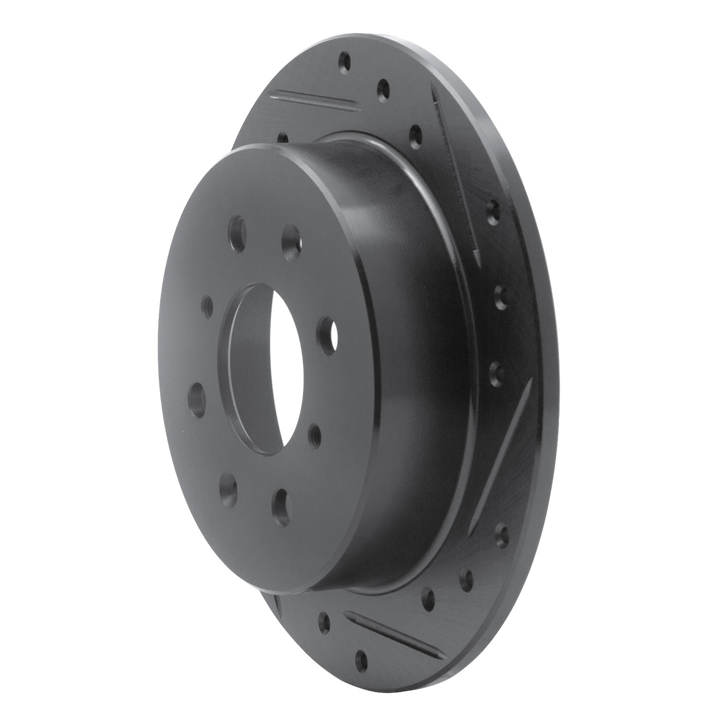 DYN 633-59014R DFC Brake Rotor - Drilled and Slotted - Black