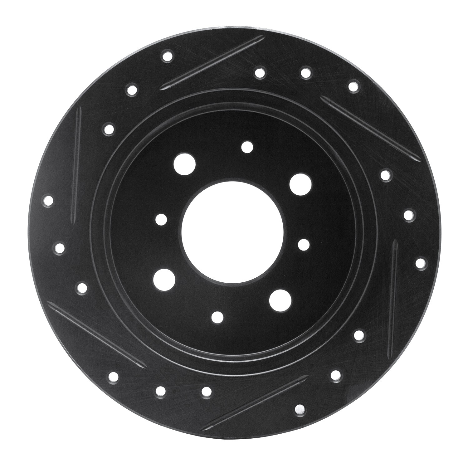 DYN 633-59014R DFC Brake Rotor - Drilled and Slotted - Black - Image 2