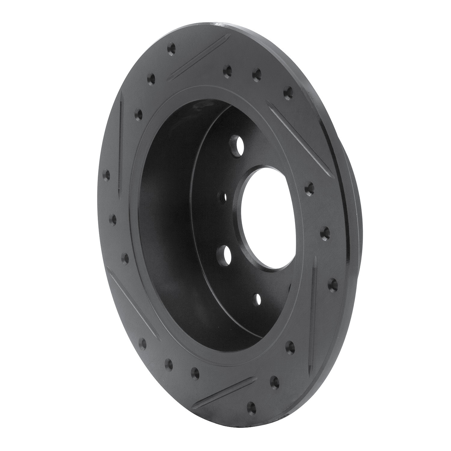 DYN 633-59014R DFC Brake Rotor - Drilled and Slotted - Black - Image 5