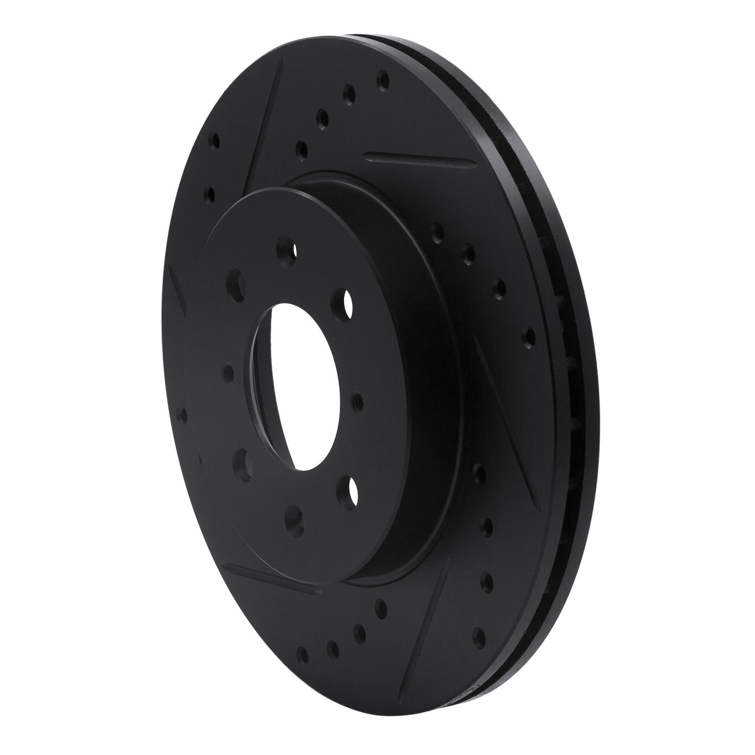 DYN 633-59016L DFC Brake Rotor - Drilled and Slotted - Black