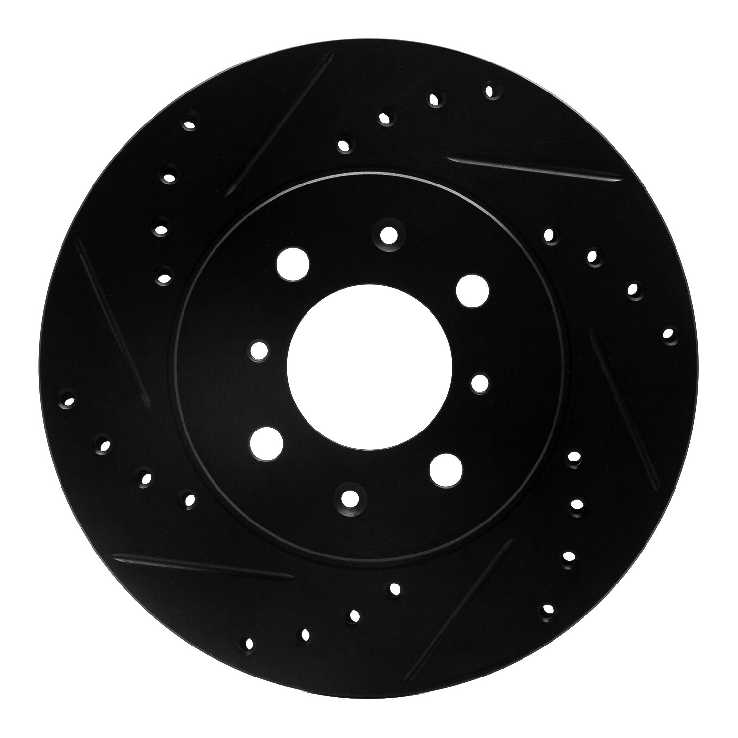 DYN 633-59016L DFC Brake Rotor - Drilled and Slotted - Black - Image 3