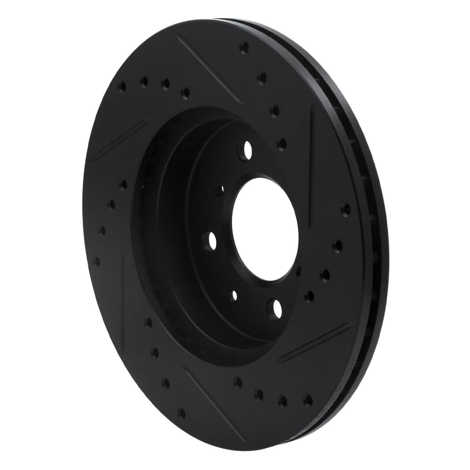 DYN 633-59016L DFC Brake Rotor - Drilled and Slotted - Black - Image 5