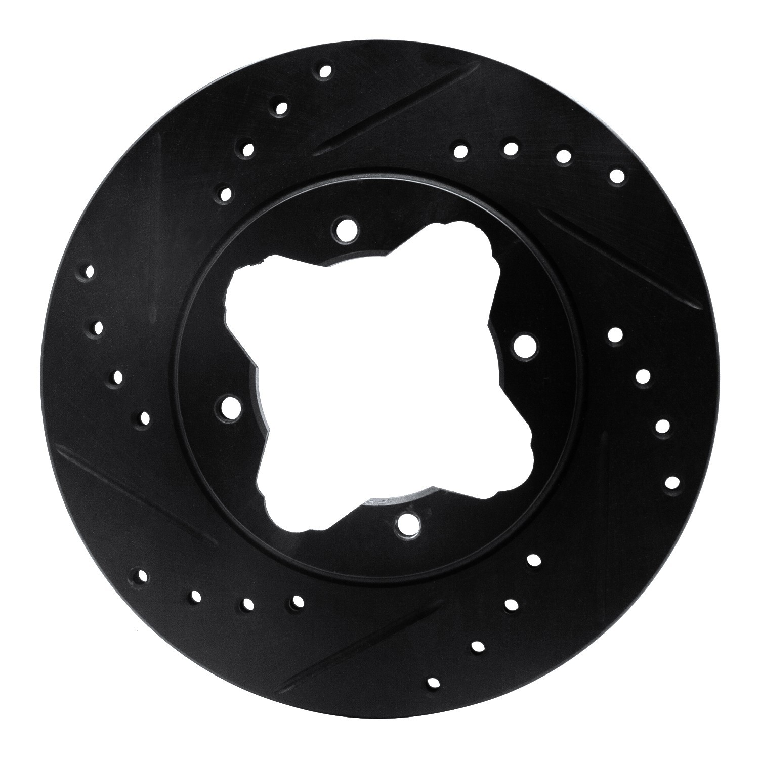 DYN 633-59017L DFC Brake Rotor - Drilled and Slotted - Black - Image 3