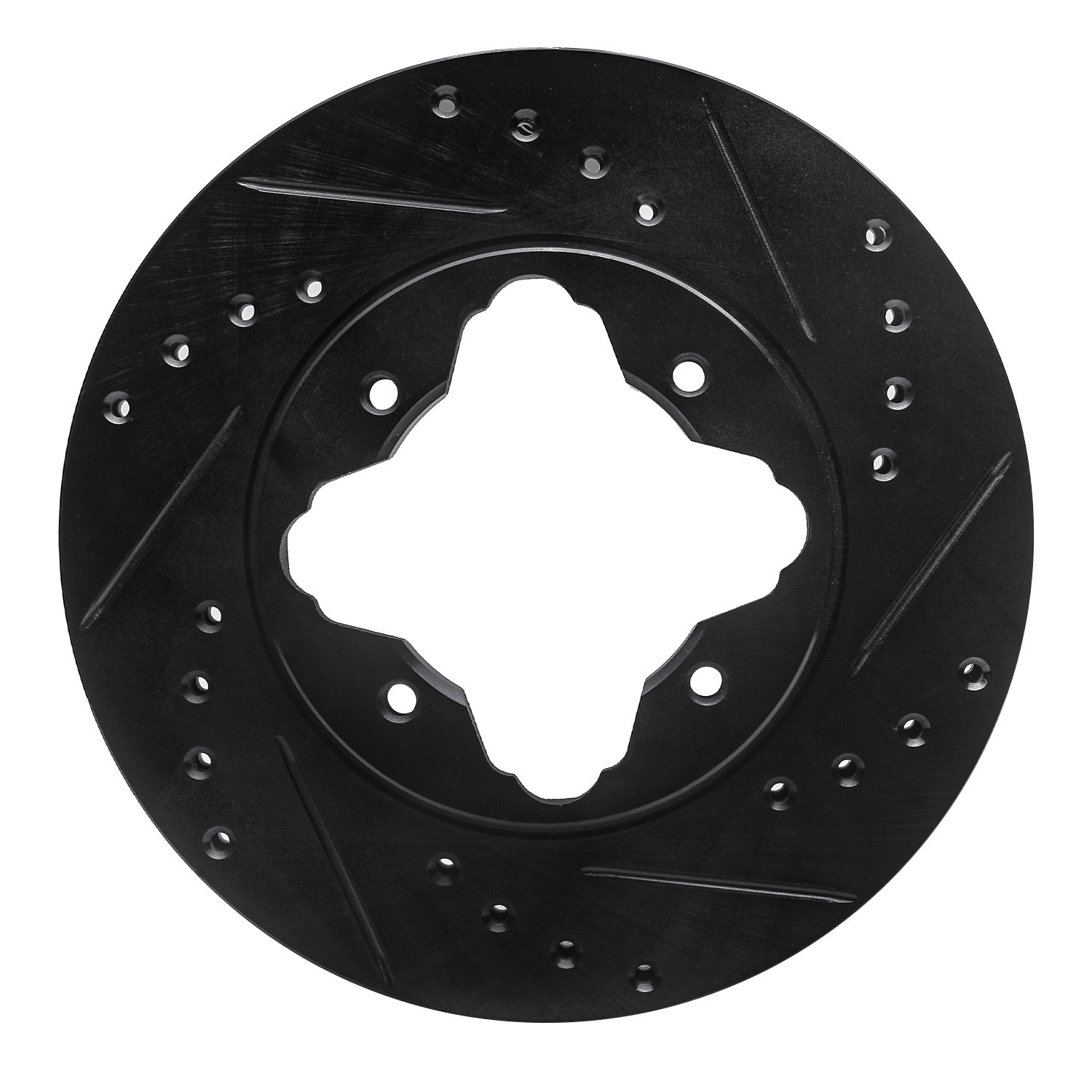 DYN 633-59017R DFC Brake Rotor - Drilled and Slotted - Black - Image 3