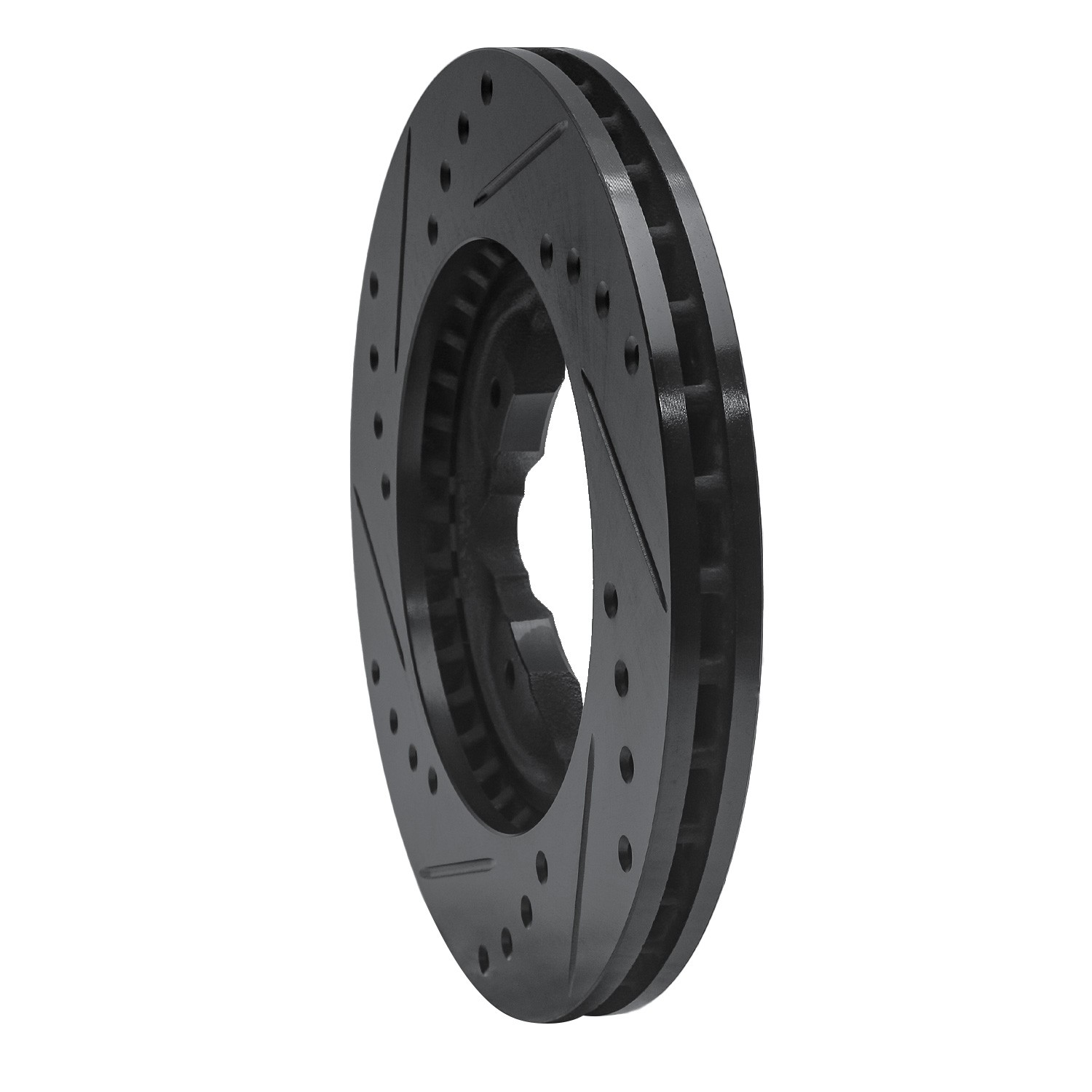 DYN 633-59017R DFC Brake Rotor - Drilled and Slotted - Black - Image 5