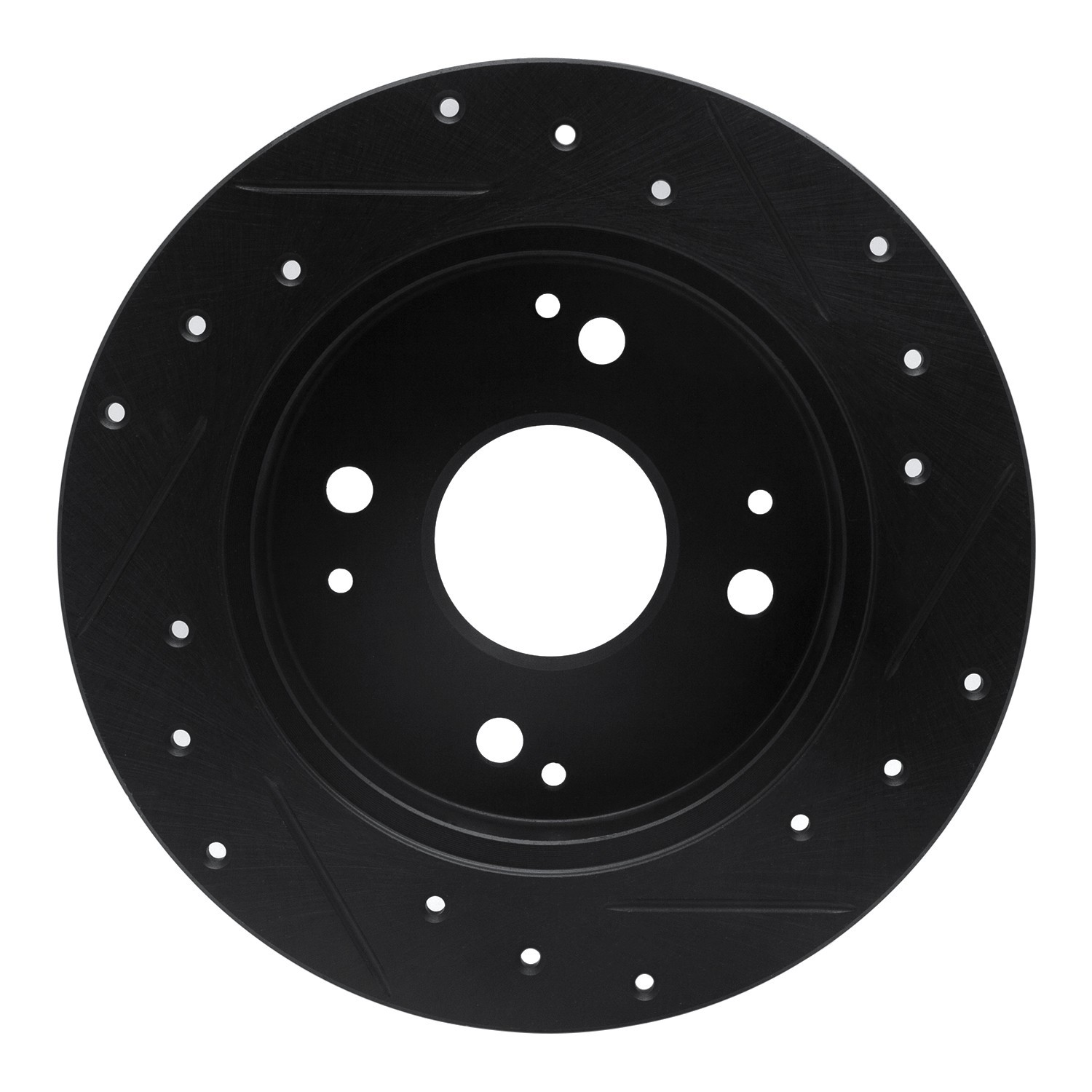DYN 633-59019L DFC Brake Rotor - Drilled and Slotted - Black - Image 2
