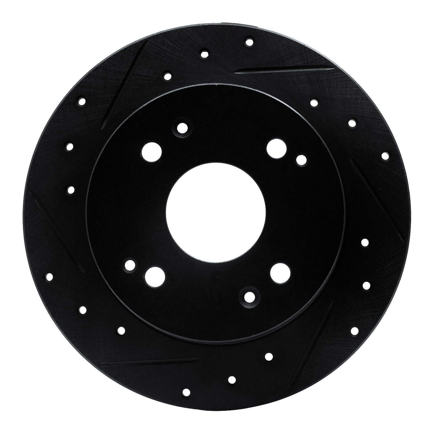 DYN 633-59019L DFC Brake Rotor - Drilled and Slotted - Black - Image 3