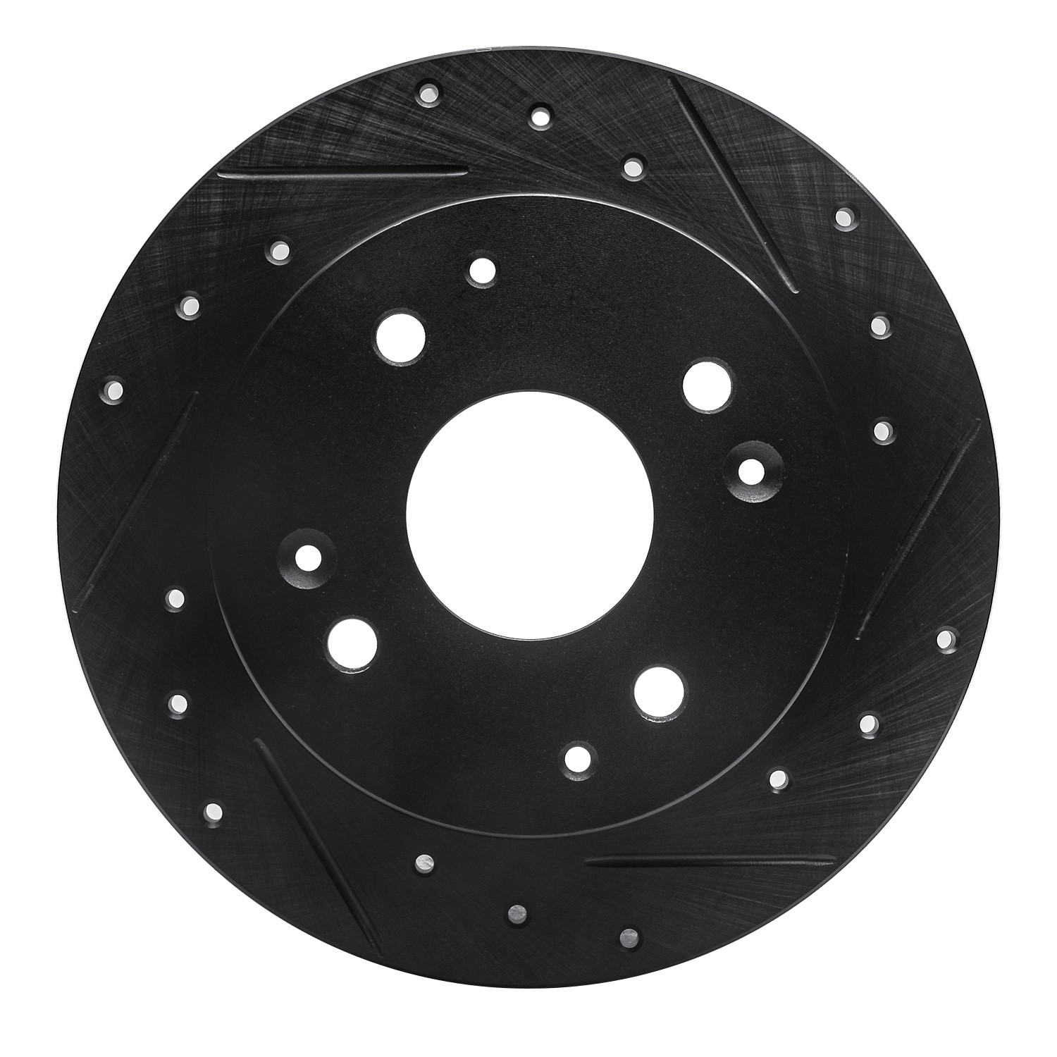 DYN 633-59019R DFC Brake Rotor - Drilled and Slotted - Black - Image 3