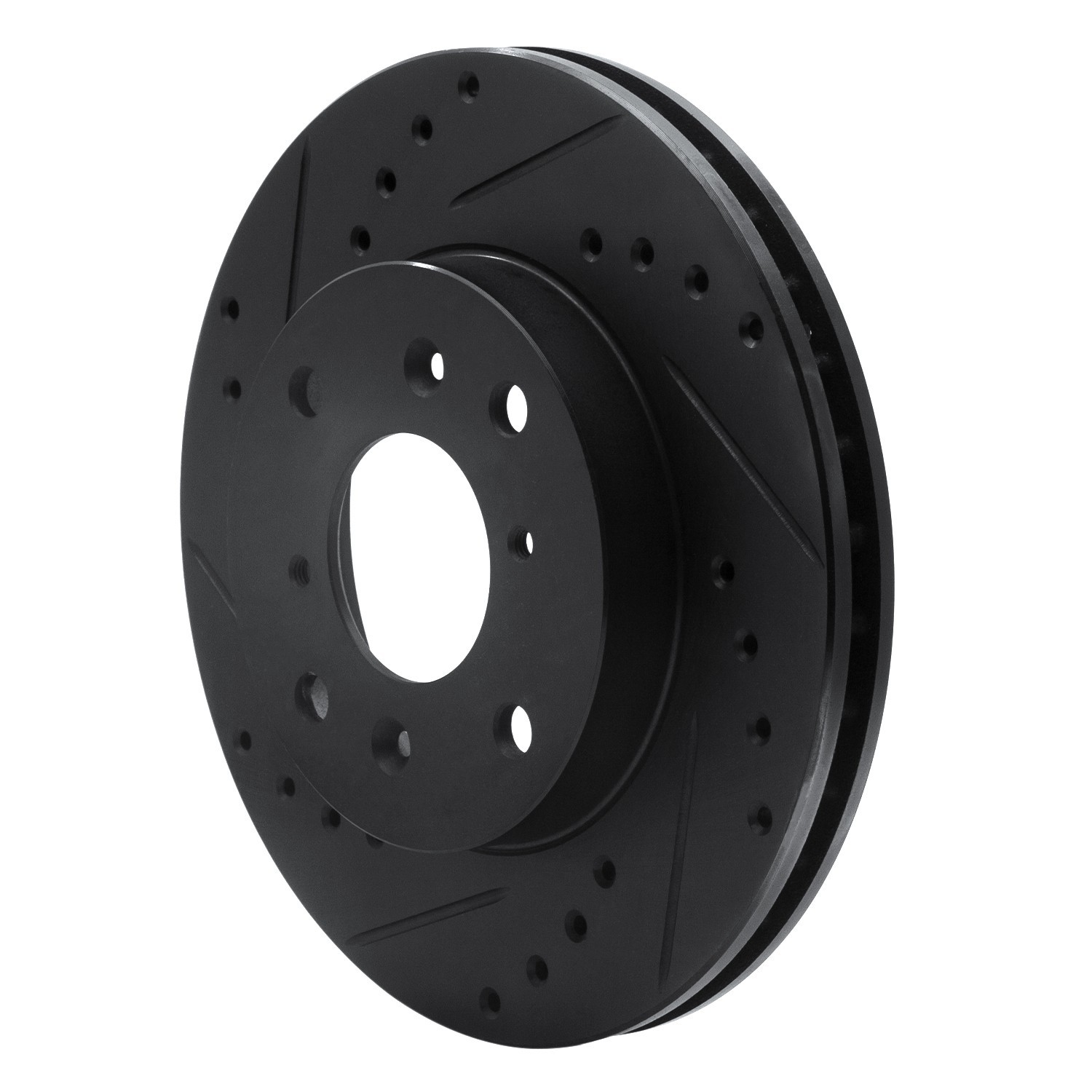 DYN 633-59023L DFC Brake Rotor - Drilled and Slotted - Black