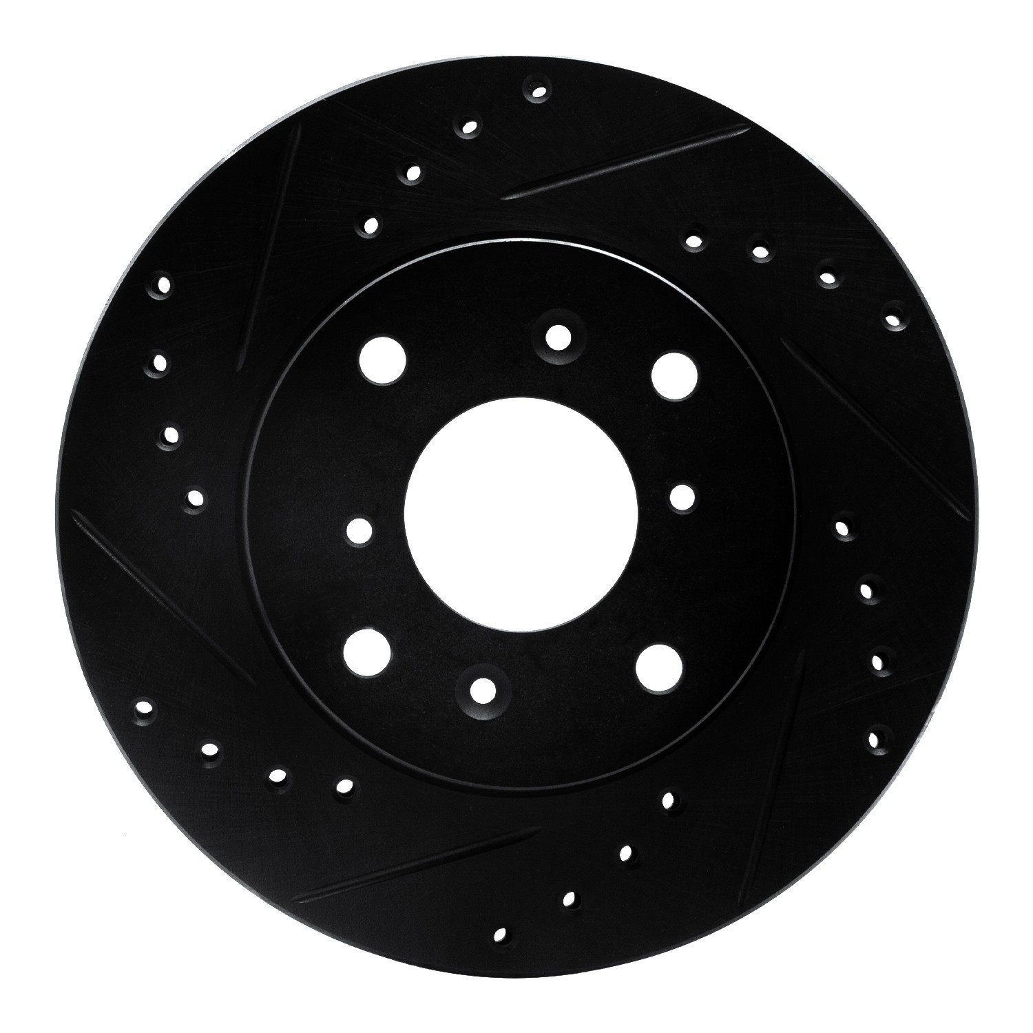 DYN 633-59023L DFC Brake Rotor - Drilled and Slotted - Black - Image 3
