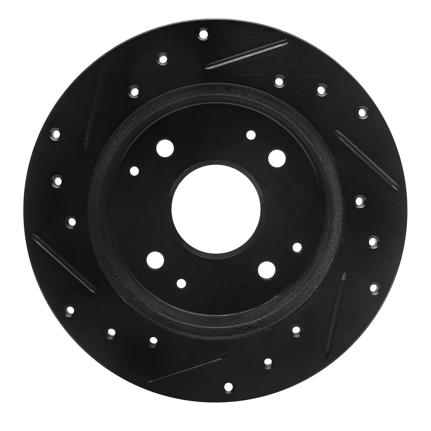 DYN 633-59025R DFC Brake Rotor - Drilled and Slotted - Black - Image 2