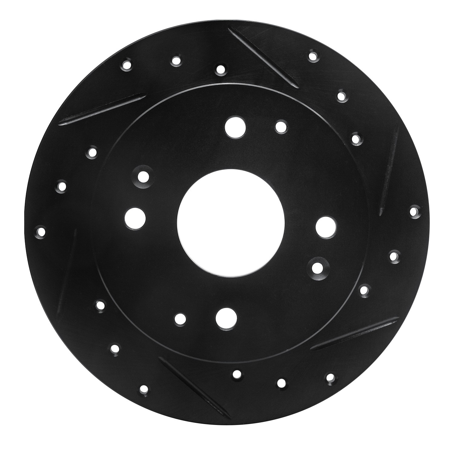 DYN 633-59025R DFC Brake Rotor - Drilled and Slotted - Black - Image 3
