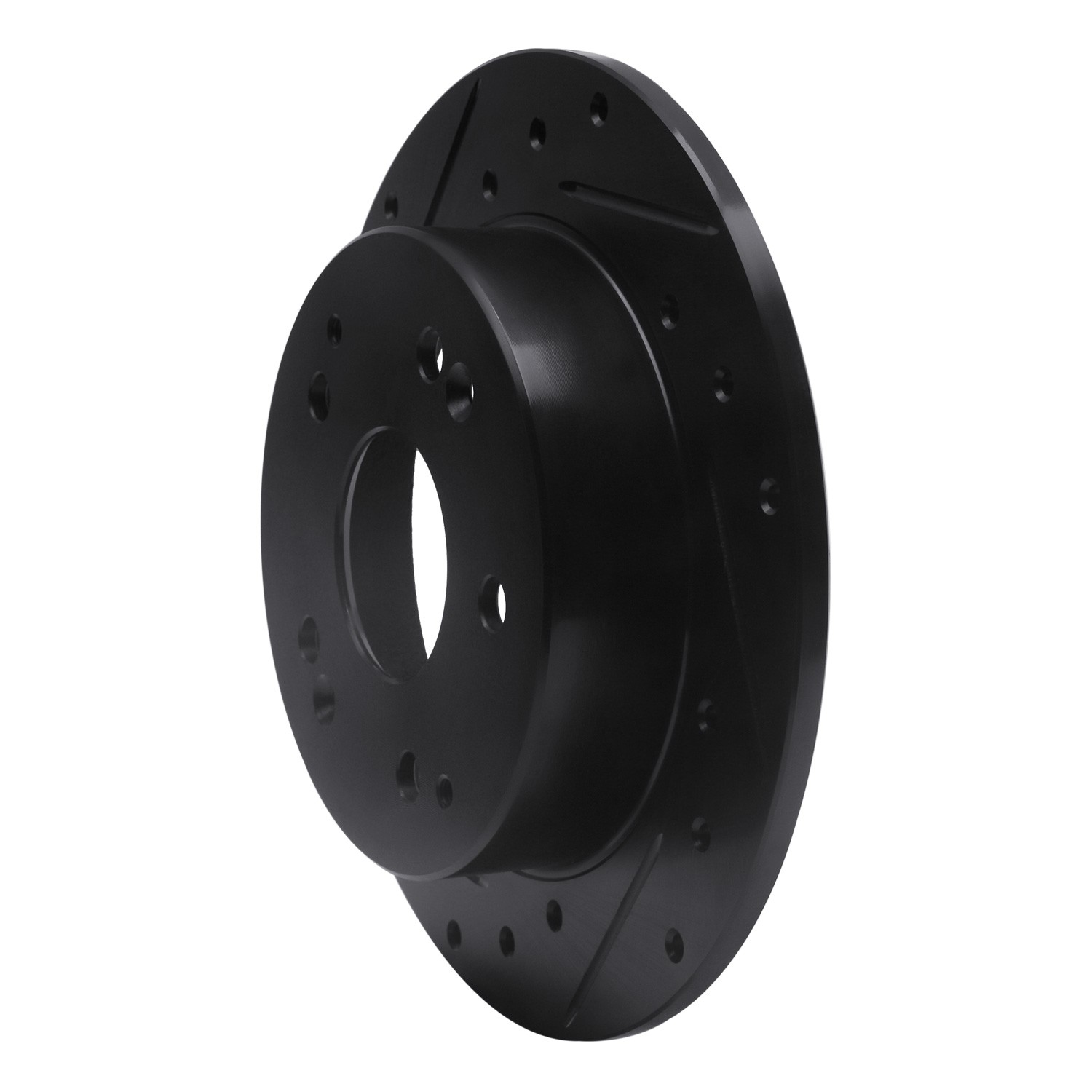 DYN 633-59026L DFC Brake Rotor - Drilled and Slotted - Black