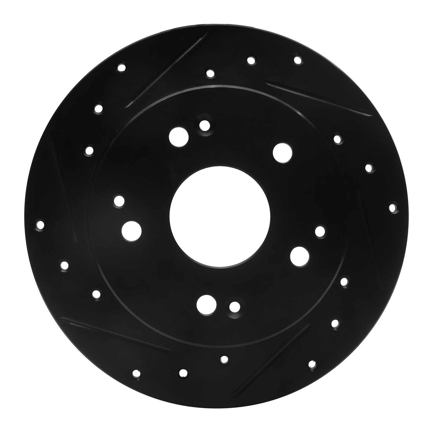 DYN 633-59026L DFC Brake Rotor - Drilled and Slotted - Black - Image 3
