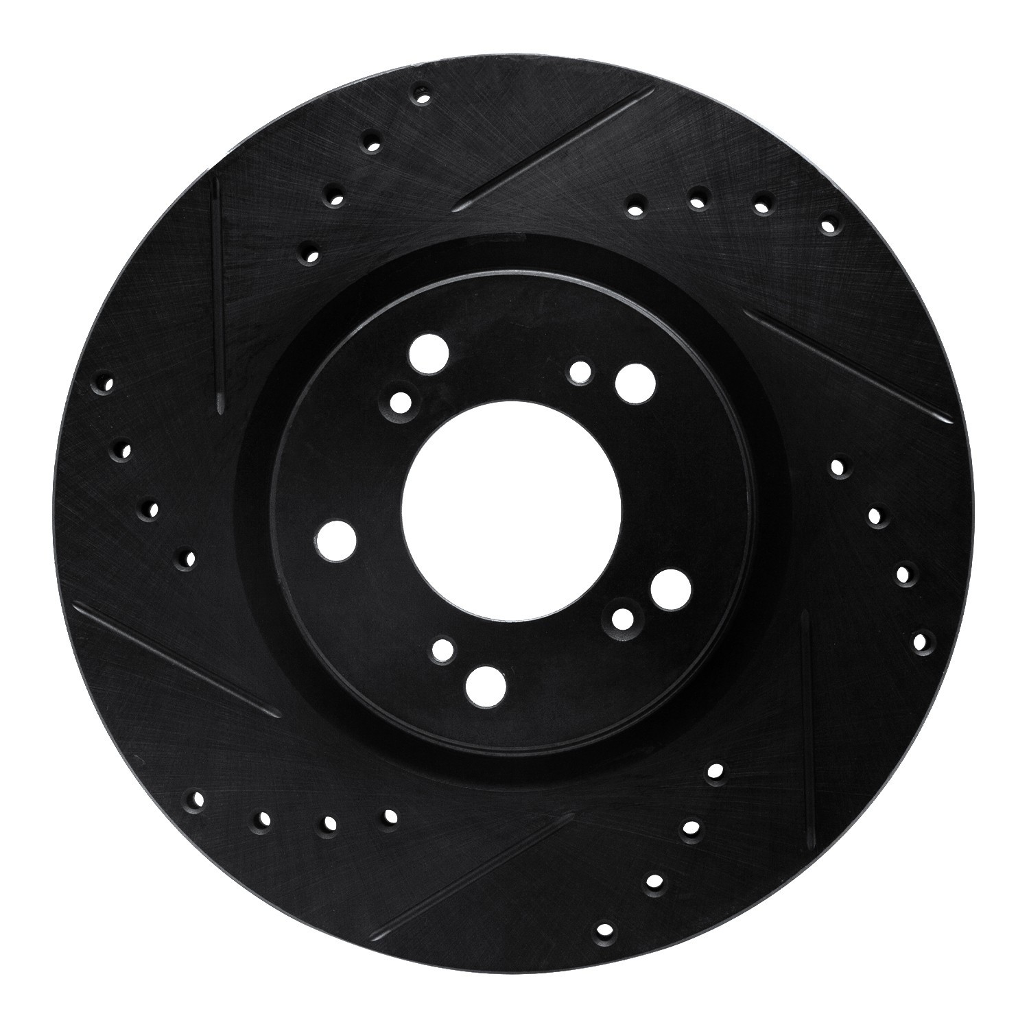 DYN 633-59027L DFC Brake Rotor - Drilled and Slotted - Black - Image 3