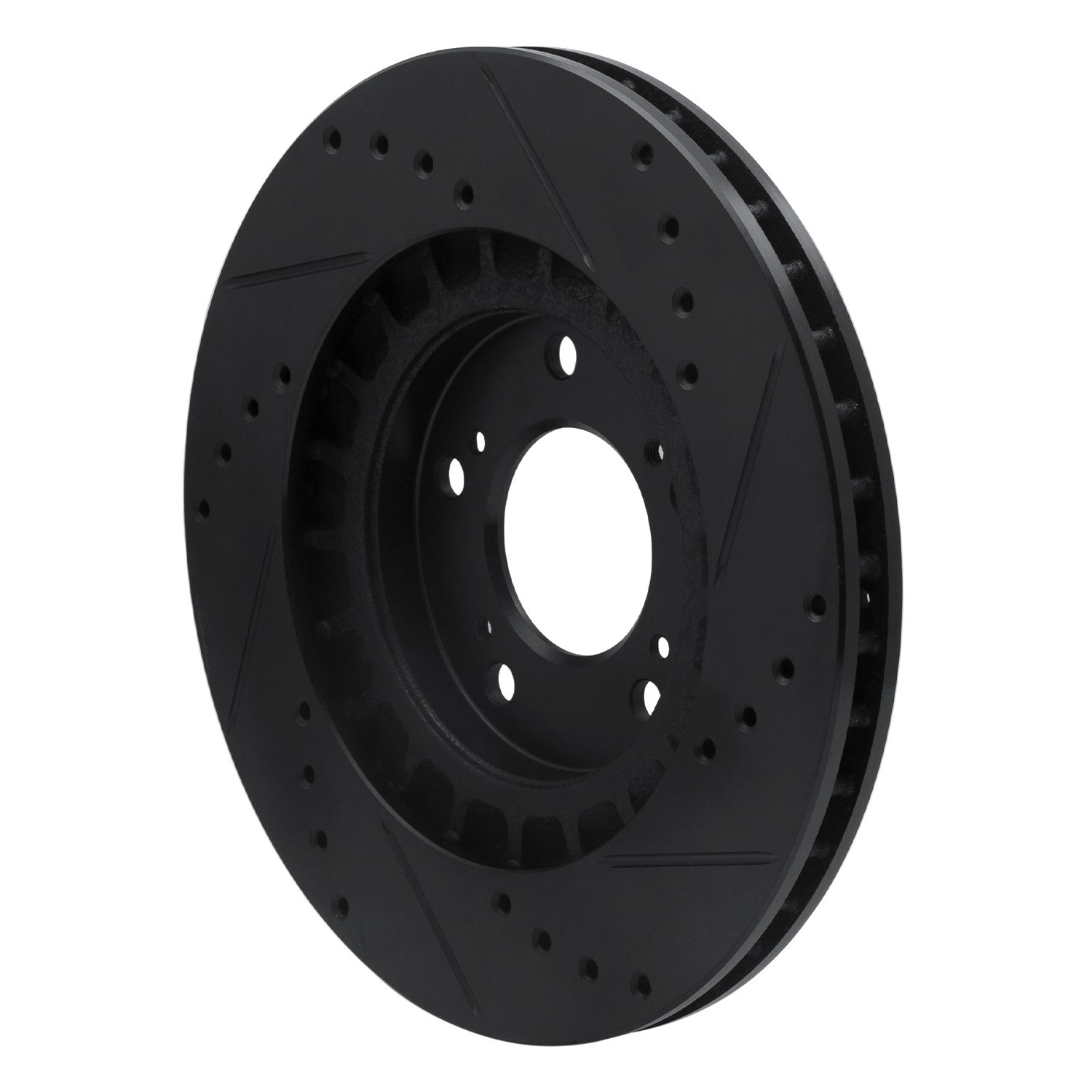 DYN 633-59027L DFC Brake Rotor - Drilled and Slotted - Black - Image 5