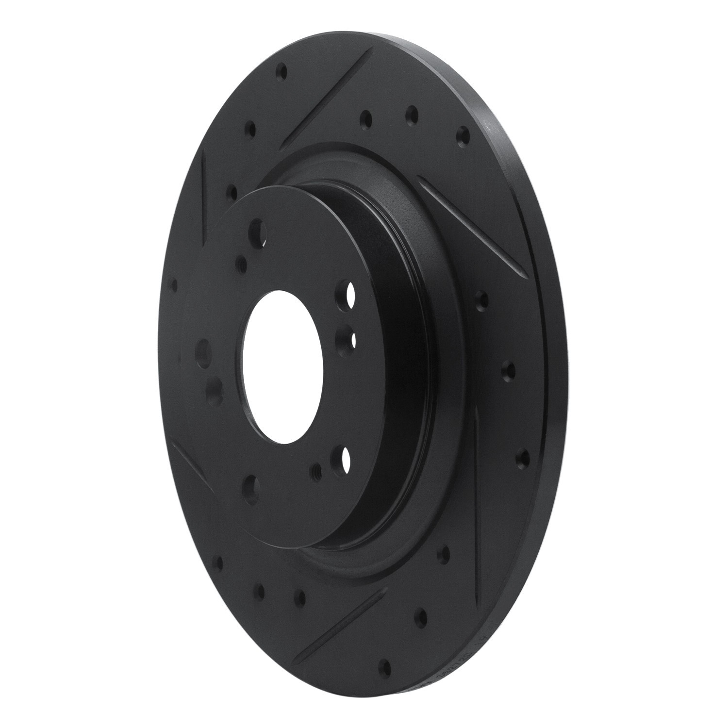 DYN 633-59028L DFC Brake Rotor - Drilled and Slotted - Black