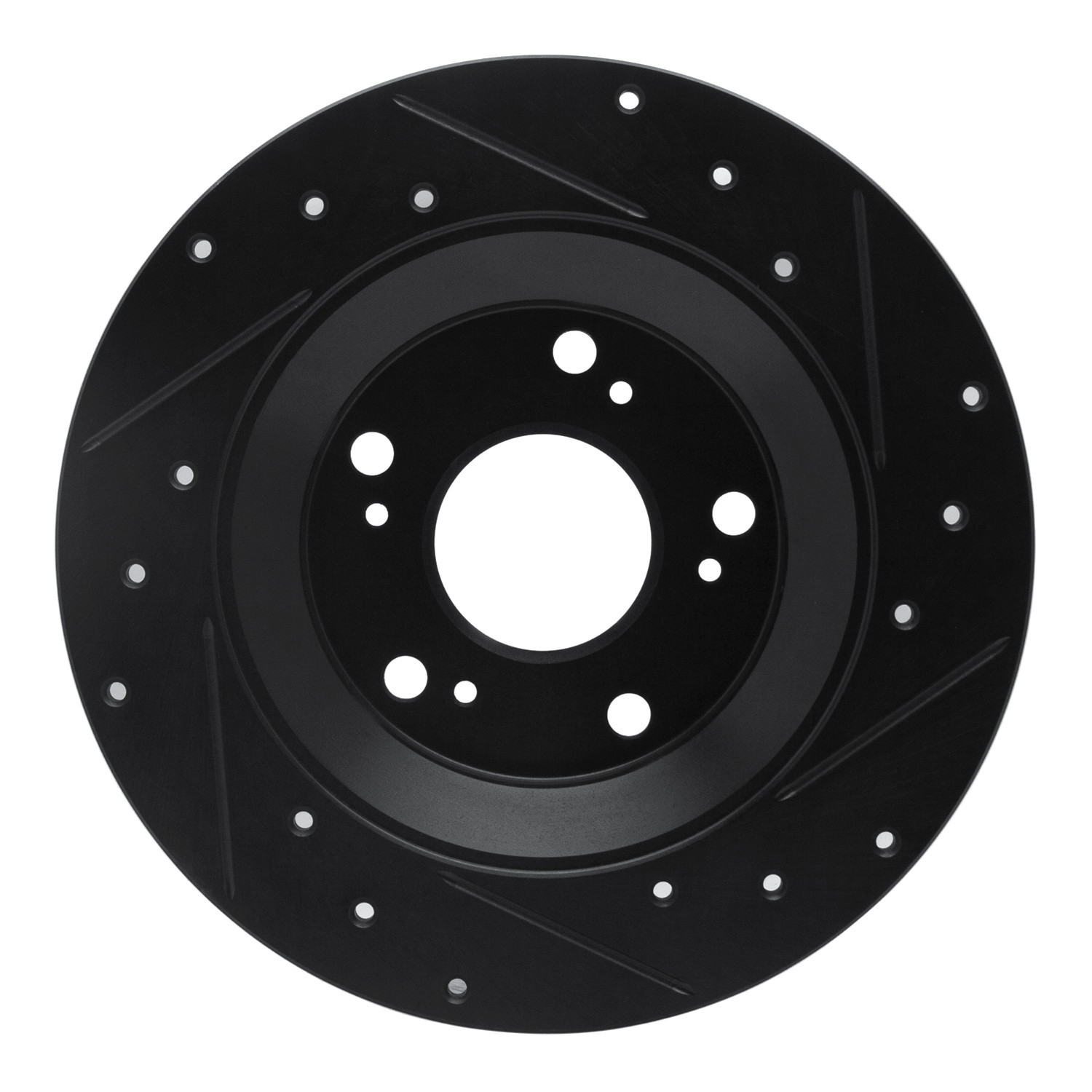 DYN 633-59028L DFC Brake Rotor - Drilled and Slotted - Black - Image 2
