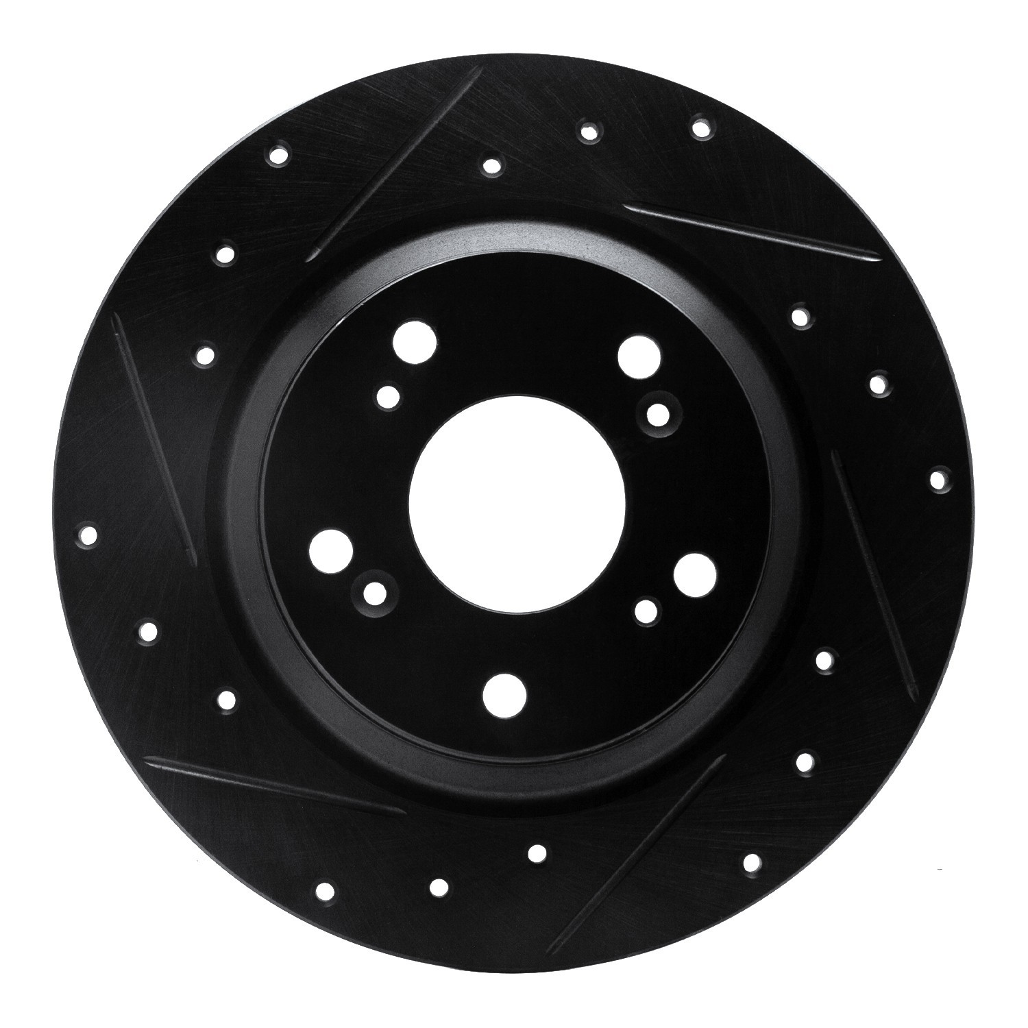 DYN 633-59028L DFC Brake Rotor - Drilled and Slotted - Black - Image 3