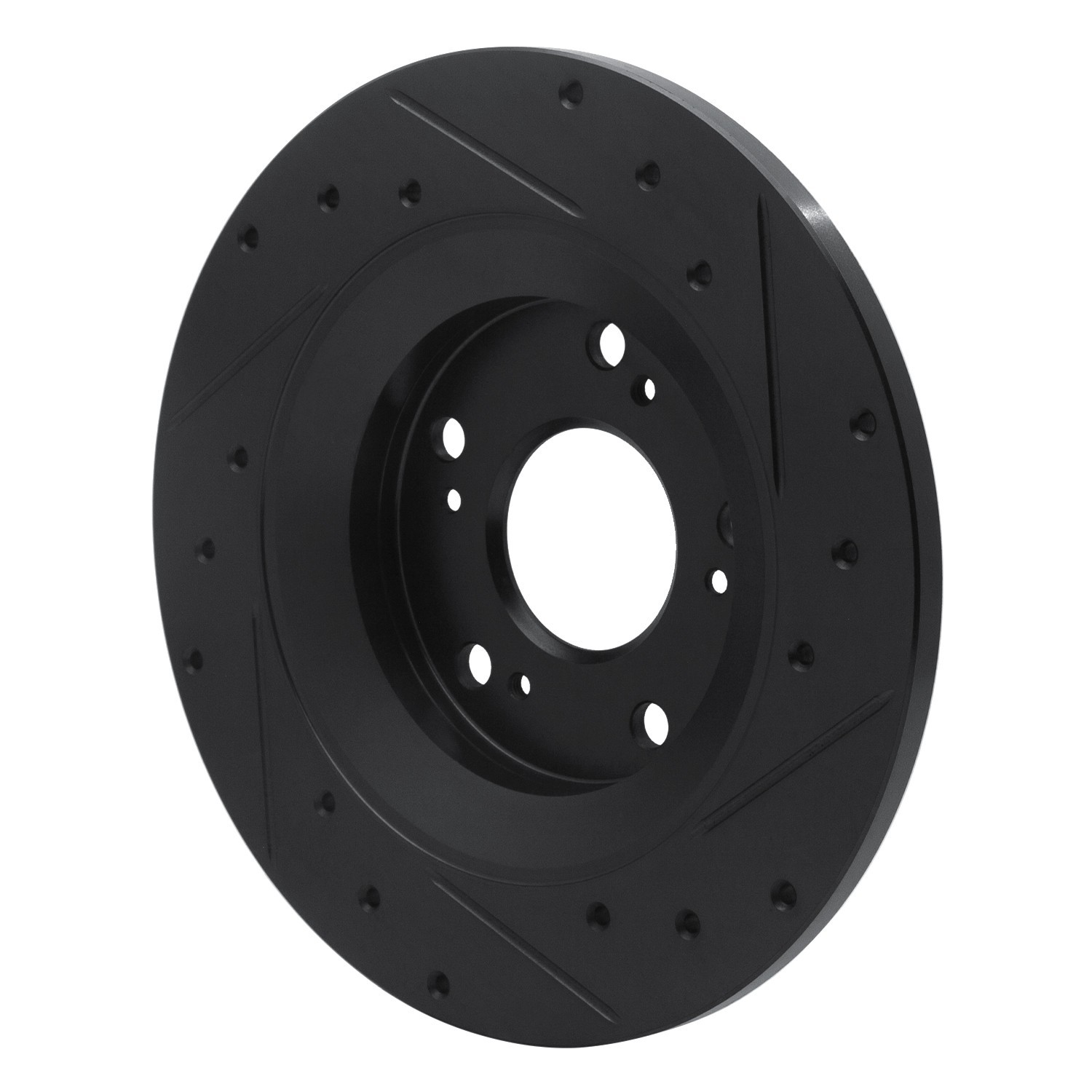 DYN 633-59028L DFC Brake Rotor - Drilled and Slotted - Black - Image 5