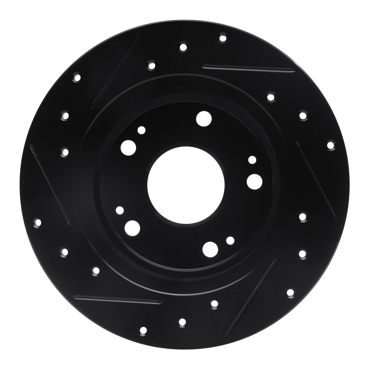 DYN 633-59029R DFC Brake Rotor - Drilled and Slotted - Black - Image 2
