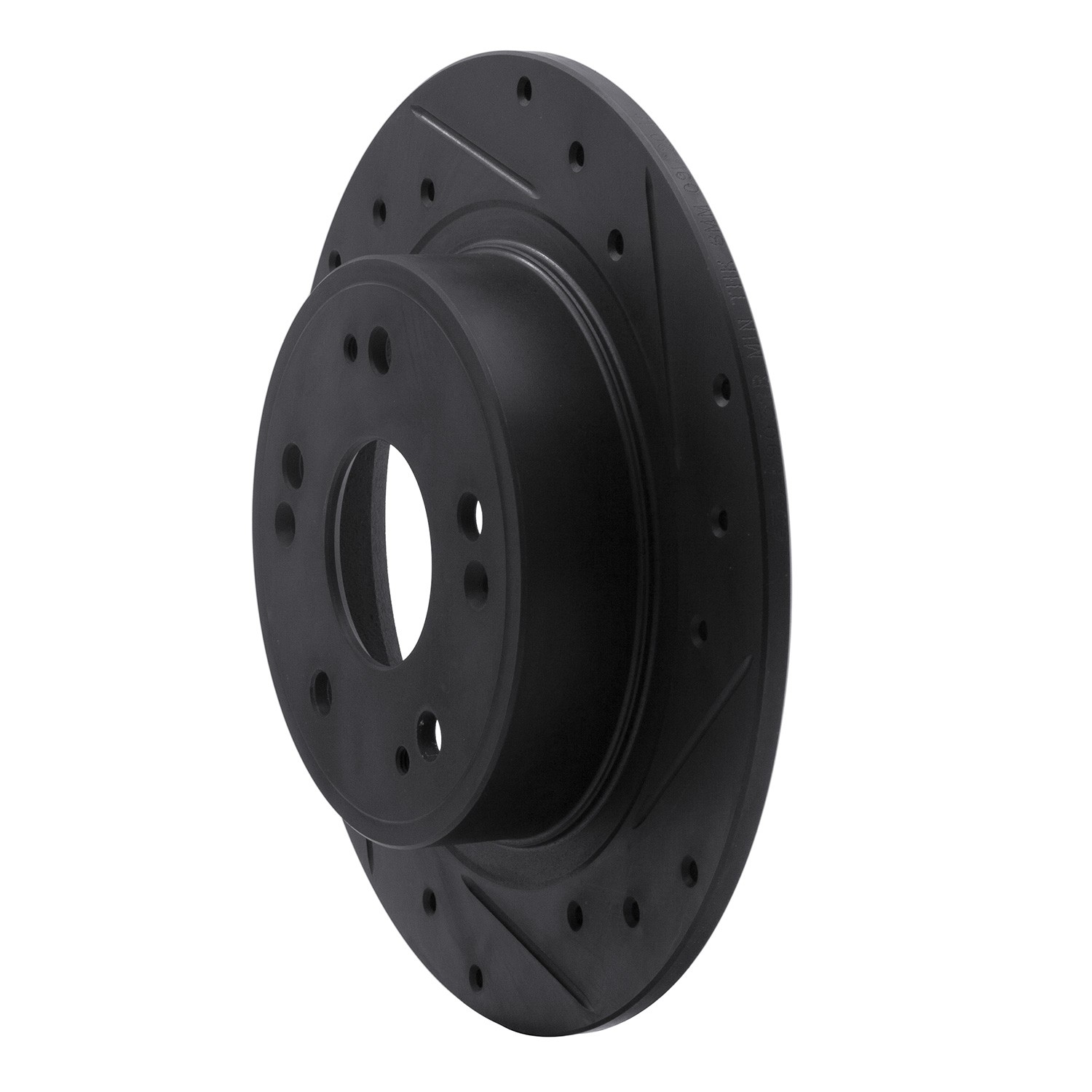 DYN 633-59032R DFC Brake Rotor - Drilled and Slotted - Black