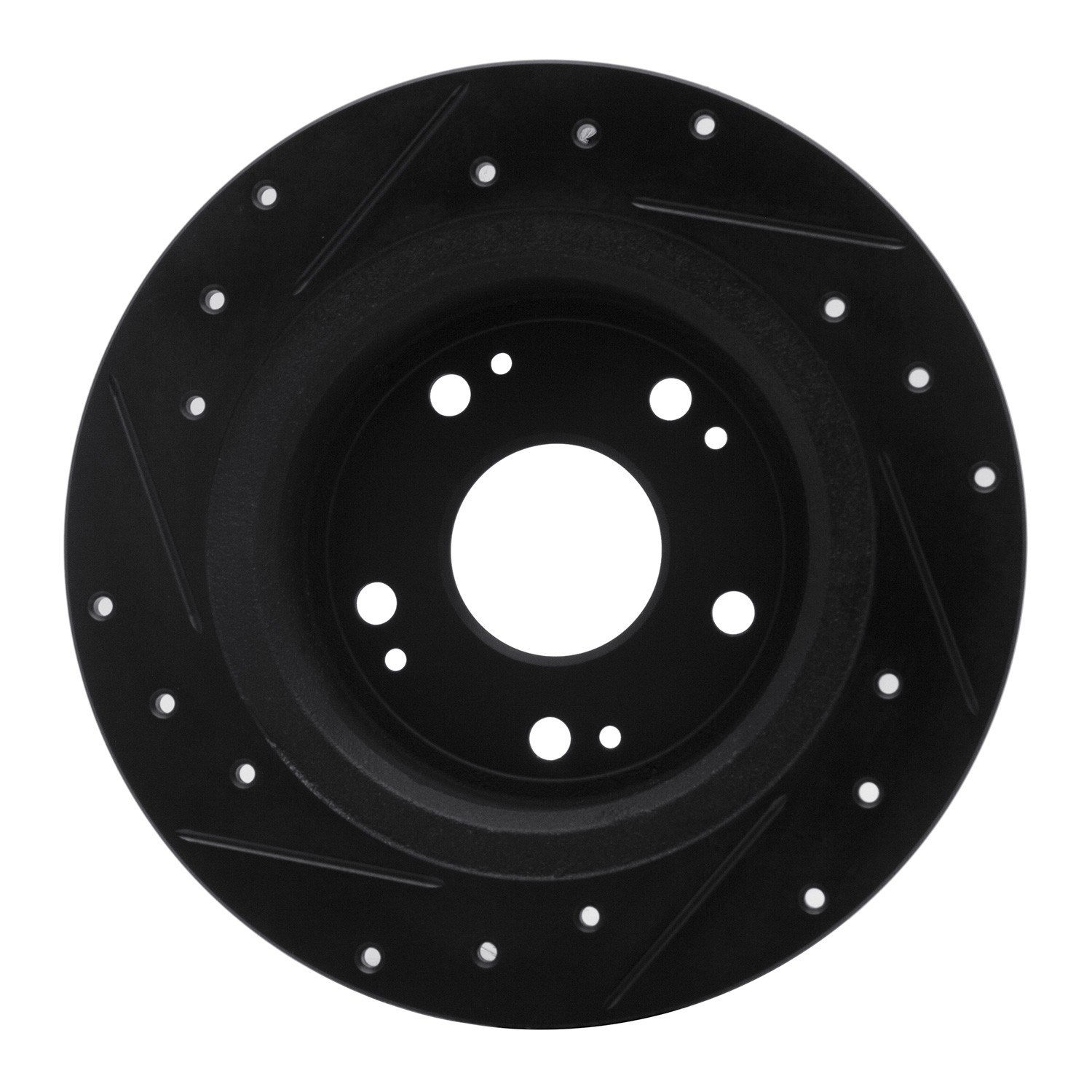 DYN 633-59032R DFC Brake Rotor - Drilled and Slotted - Black - Image 2