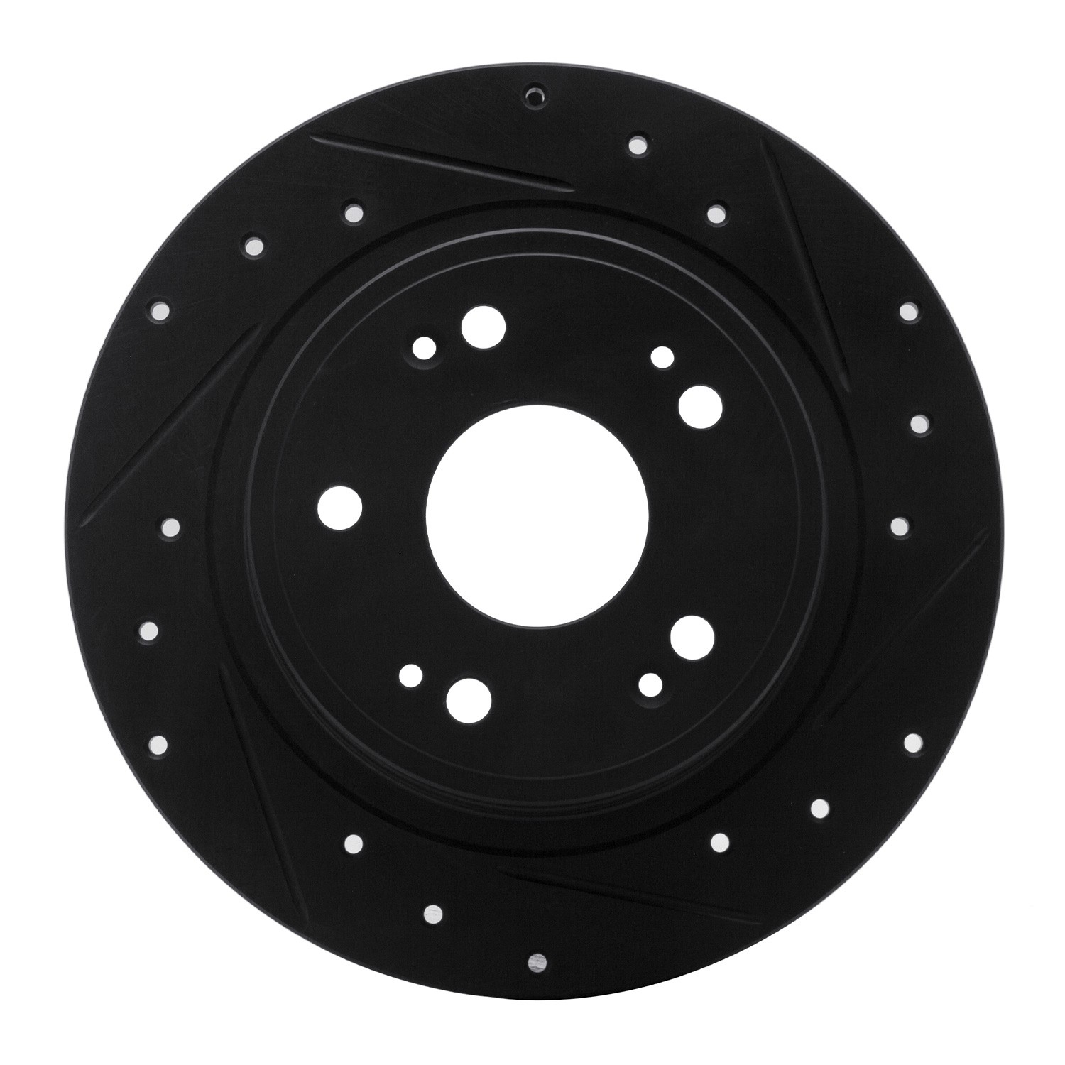 DYN 633-59032R DFC Brake Rotor - Drilled and Slotted - Black - Image 3