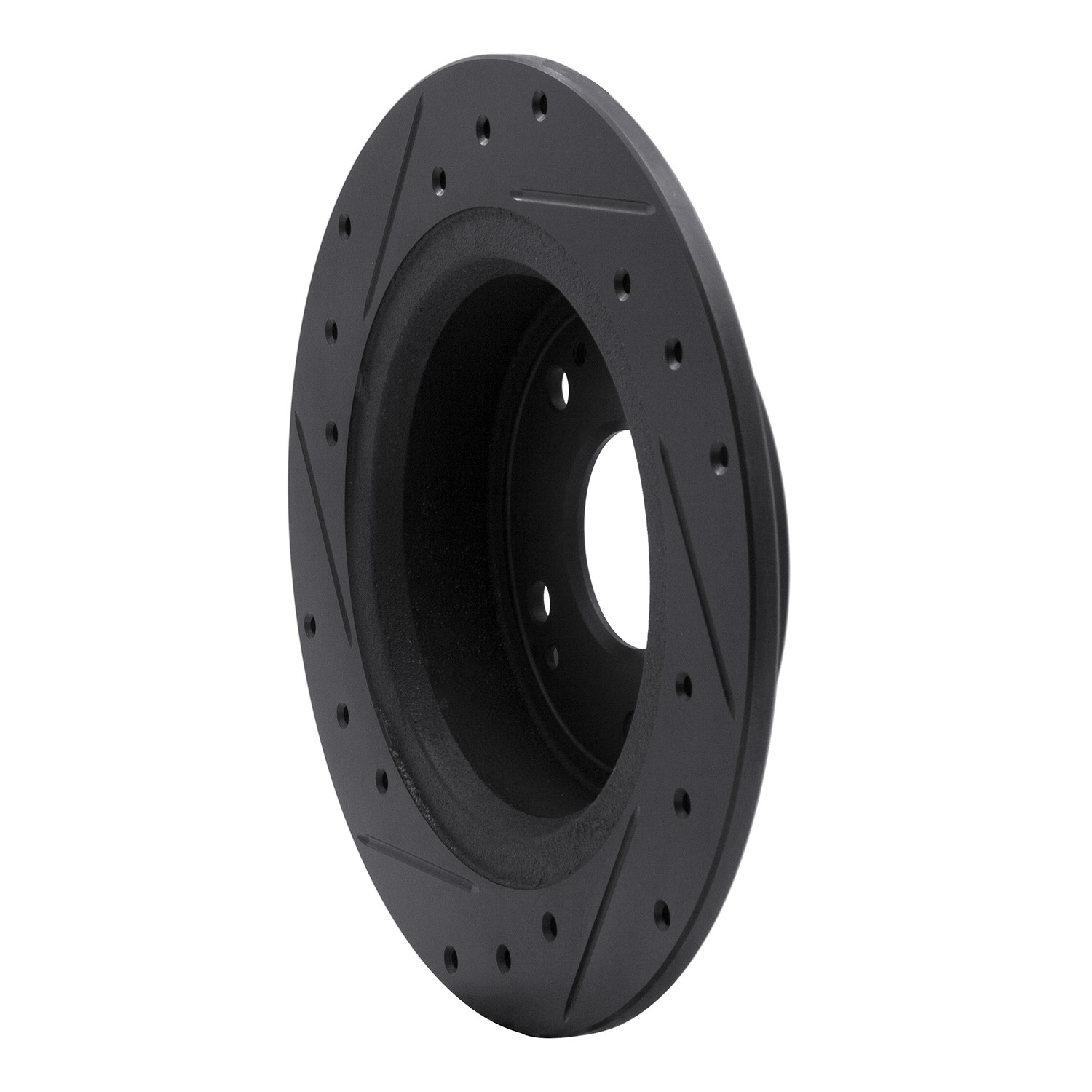 DYN 633-59032R DFC Brake Rotor - Drilled and Slotted - Black - Image 5