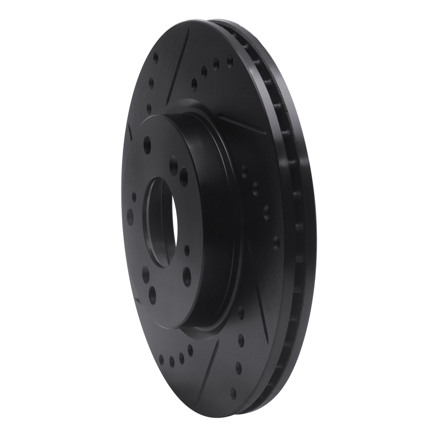DYN 633-59034L DFC Brake Rotor - Drilled and Slotted - Black
