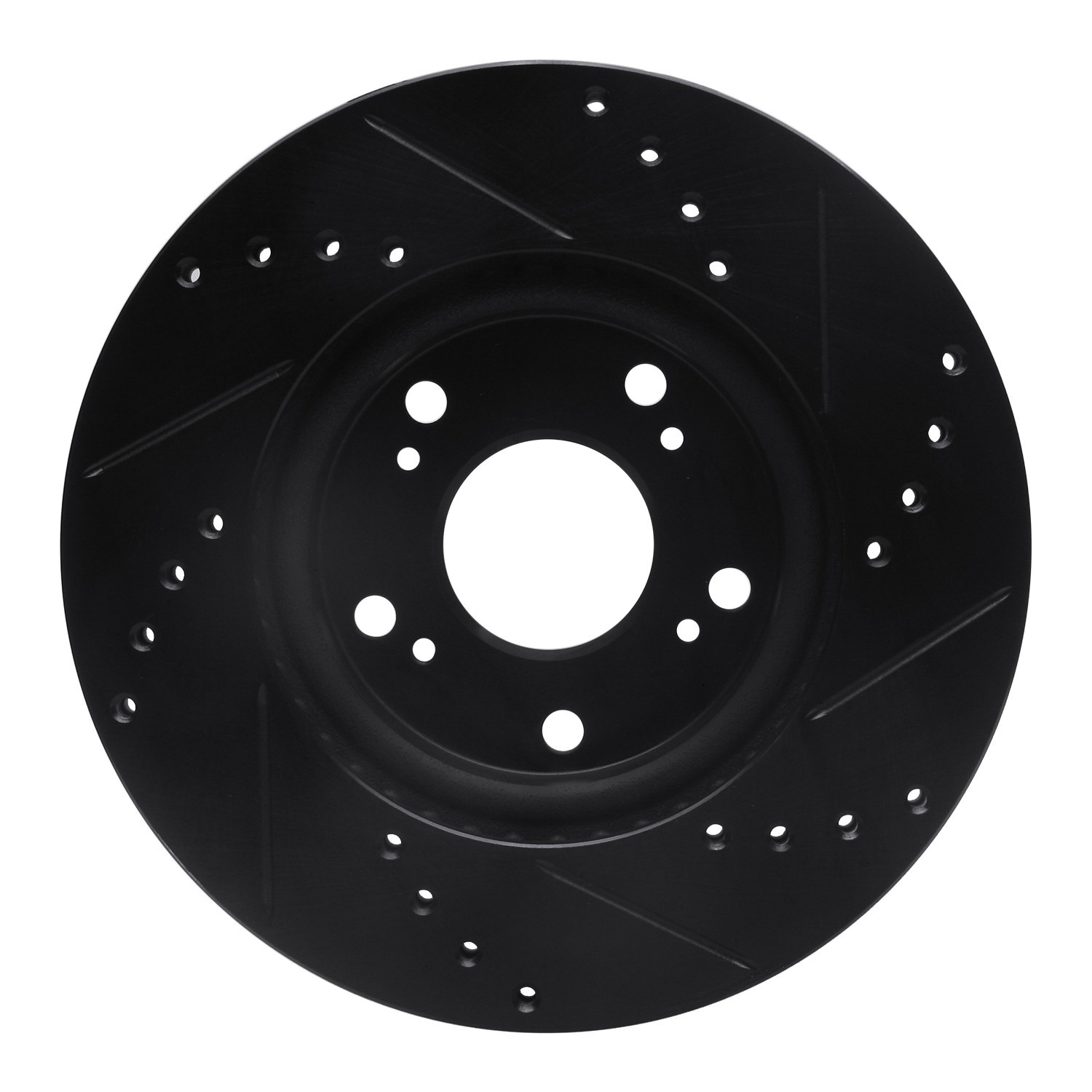 DYN 633-59034L DFC Brake Rotor - Drilled and Slotted - Black - Image 2