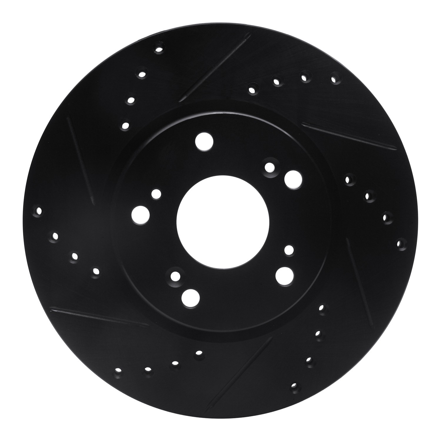 DYN 633-59034L DFC Brake Rotor - Drilled and Slotted - Black - Image 3