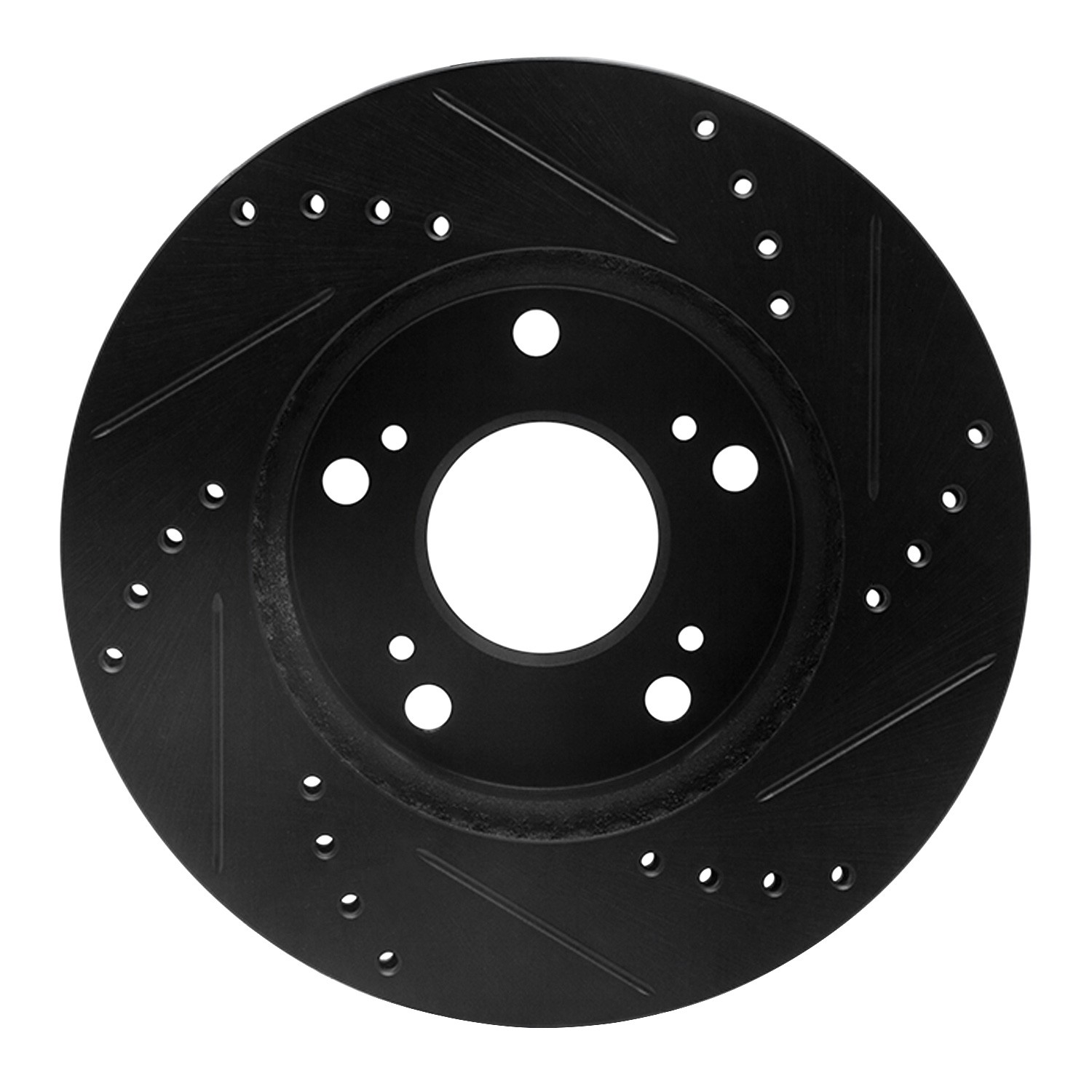 DYN 633-59036L DFC Brake Rotor - Drilled and Slotted - Black - Image 2