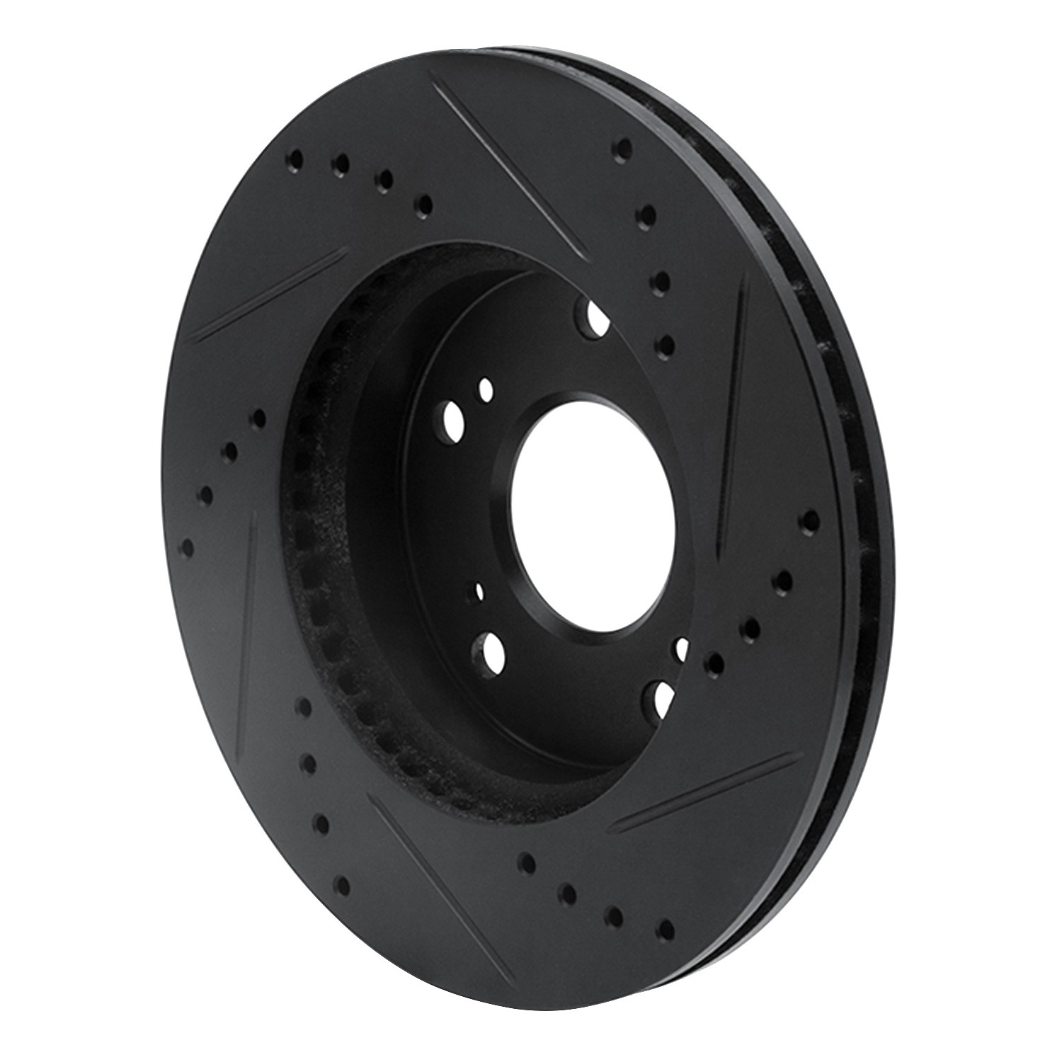 DYN 633-59036L DFC Brake Rotor - Drilled and Slotted - Black - Image 5
