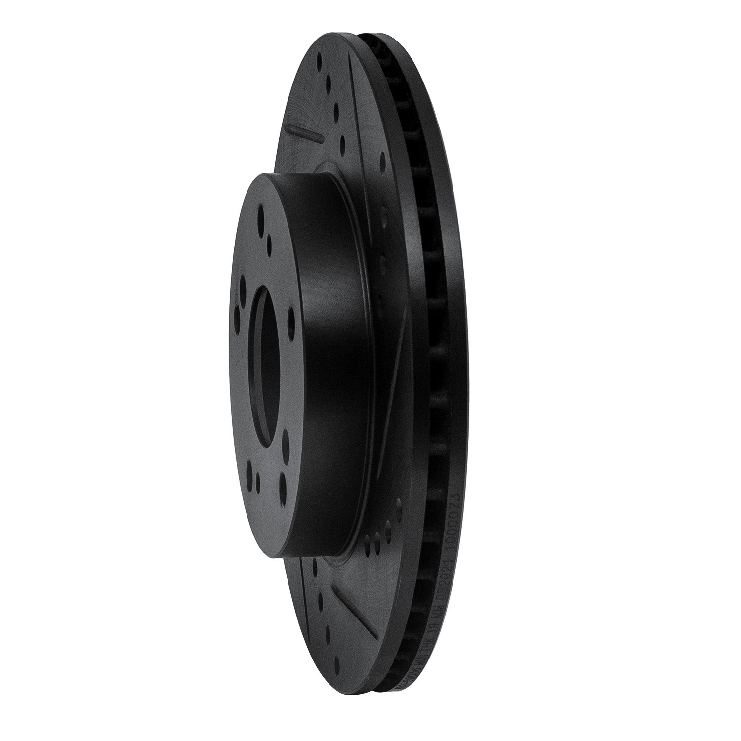 DYN 633-59036R DFC Brake Rotor - Drilled and Slotted - Black